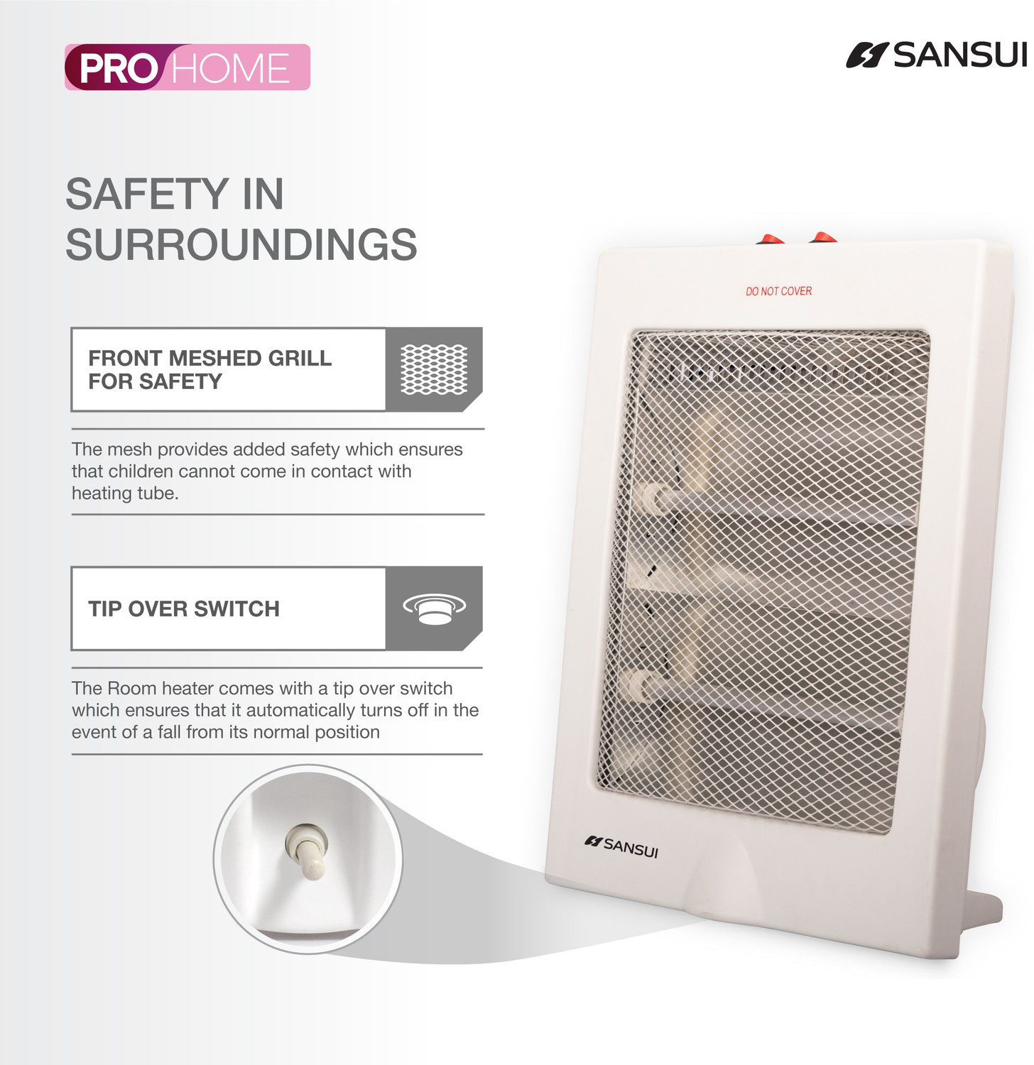 Image of Sansui SQH800 SQH800 Quartz Room Heater