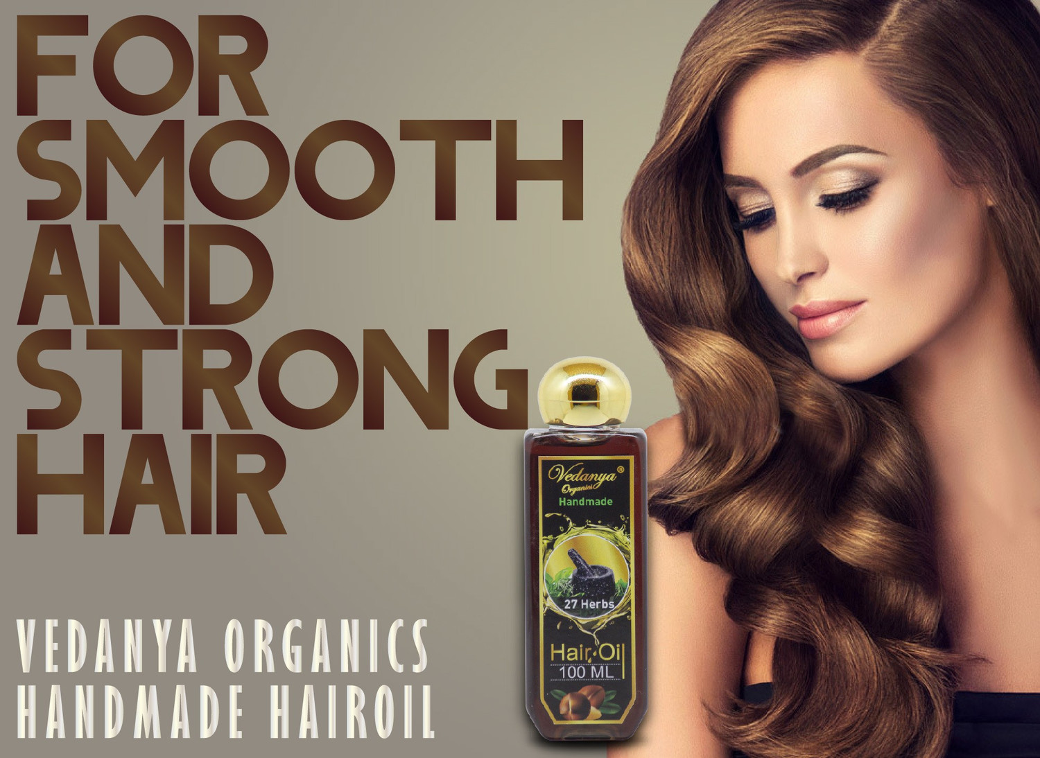 Image of Vedanya Organics handmade hair Oil with 27 herbs- Delays Greying 100 ml. (Pack of 6) Hair Oil