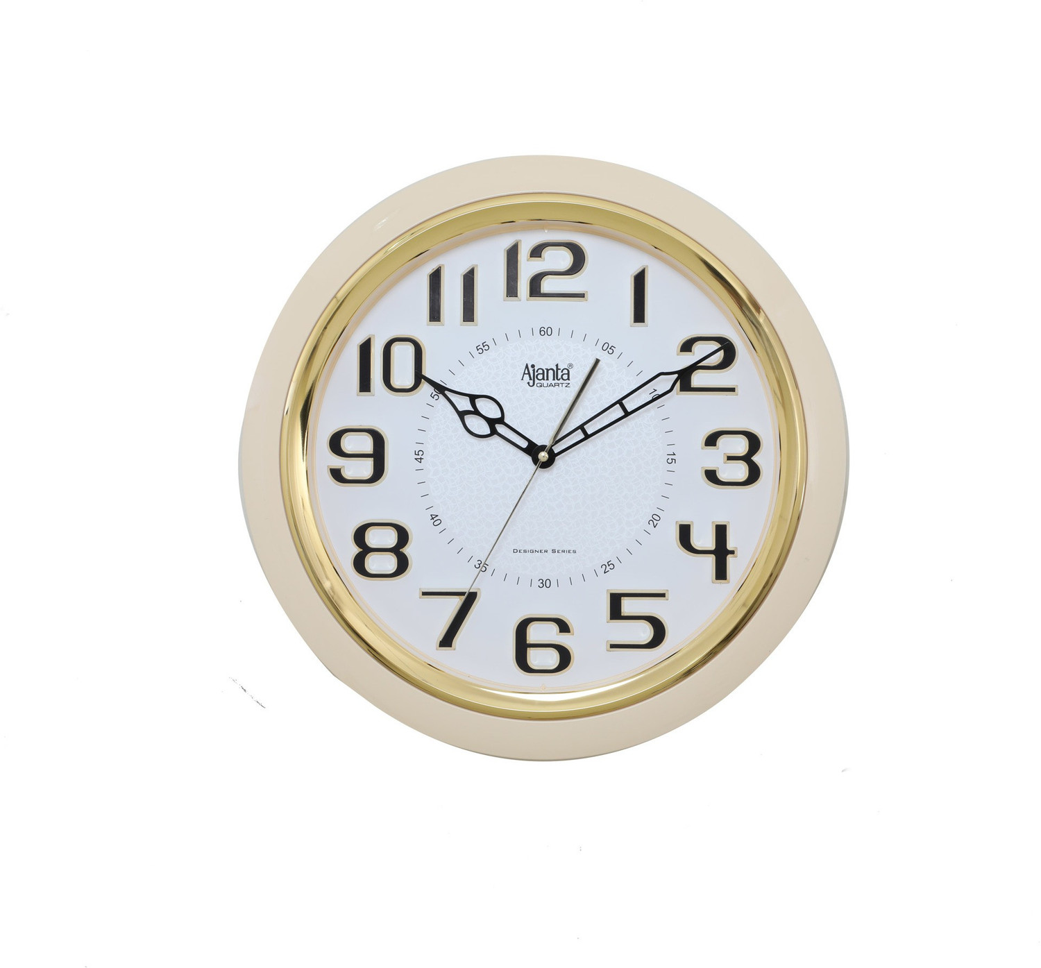 Image of AJANTA Analog 39 cm X 39 cm Wall Clock (Gold, With Glass, Standard)