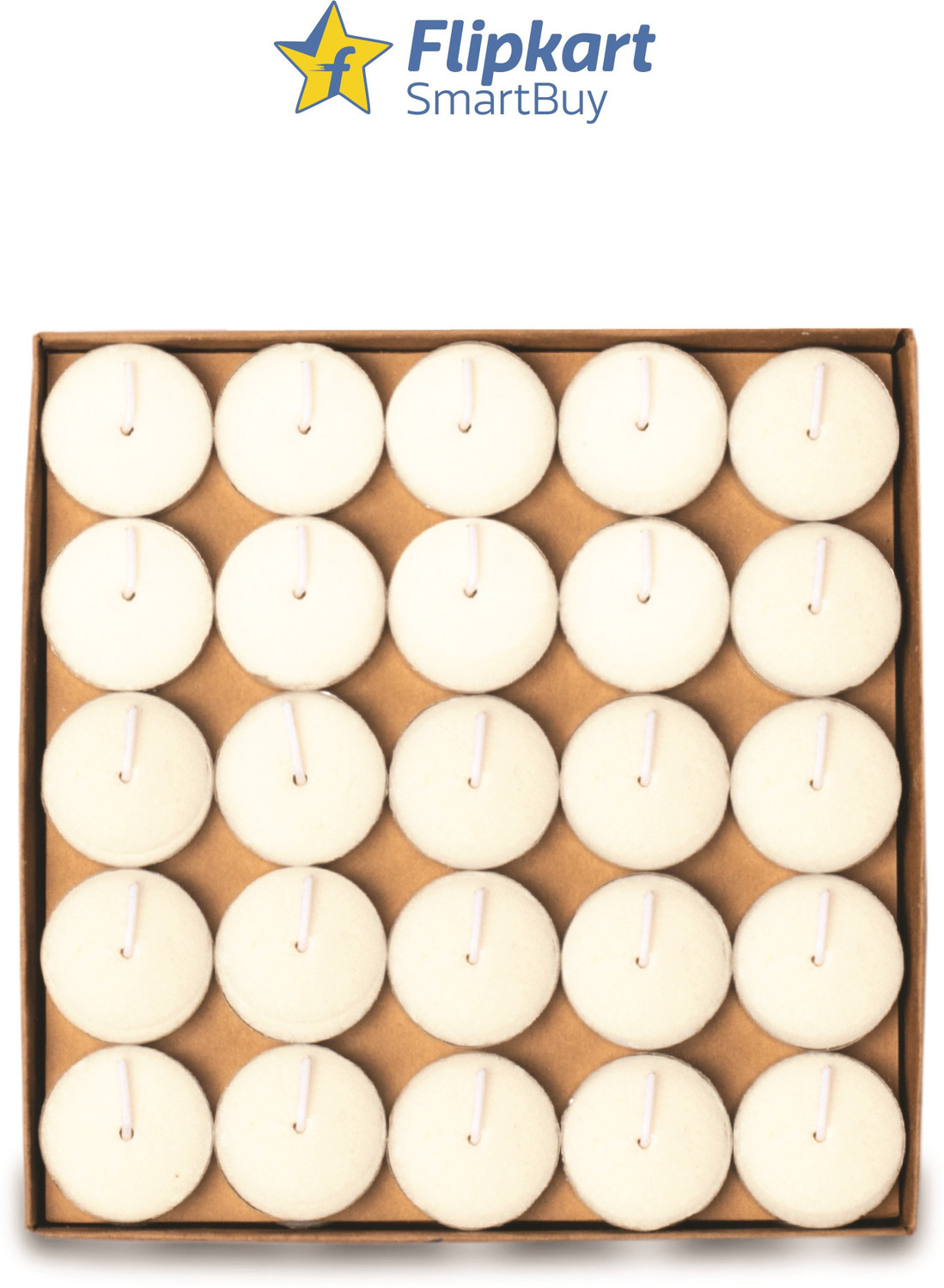 Image of Flipkart SmartBuy 50Pcs White(8g) Candle