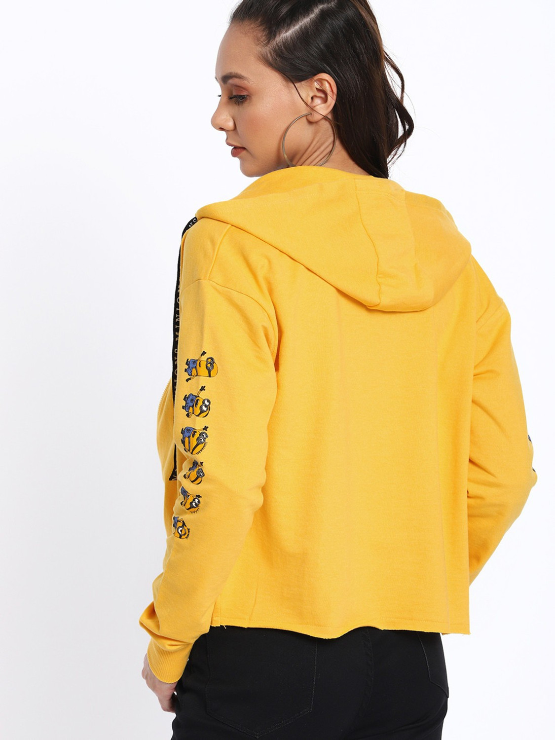 Image of Minions by Kook N Keech Full Sleeve Solid Women Sweatshirt
