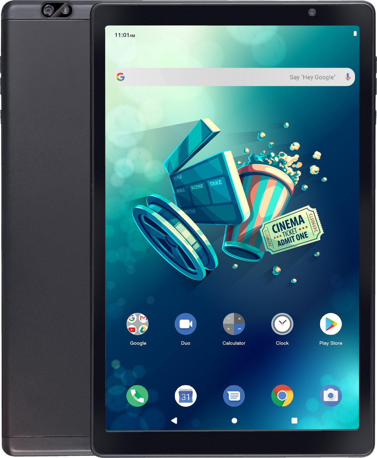 Image of iball iTAB MovieZ 2 GB RAM 32 GB ROM 10.1 inch with 4G ARM Cortex A55 Octa Core (1.6 GHz + 1.2 GHz) Tablet (Coal Black)