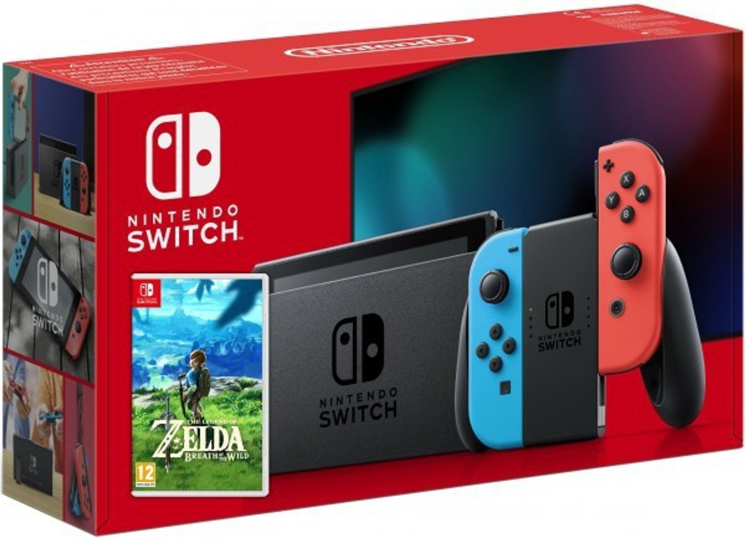 NINTENDO Switch with neon red and neon blue Joy?Con - Version 2 32 GB 