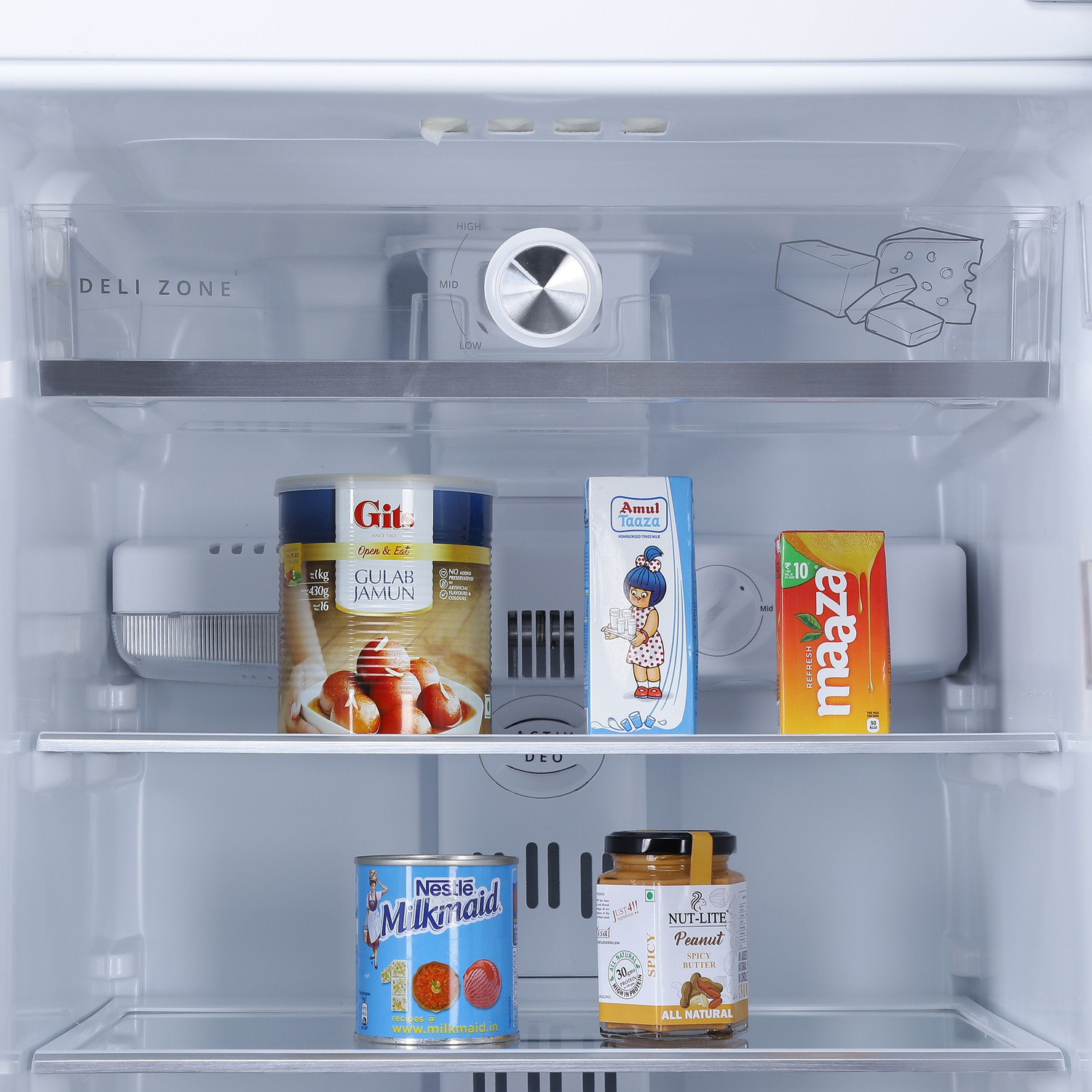 Image of Whirlpool 300 L Frost Free Triple Door Refrigerator (Steel Onyx, FP 313D PROTTON ROY STEEL ONYX (N))