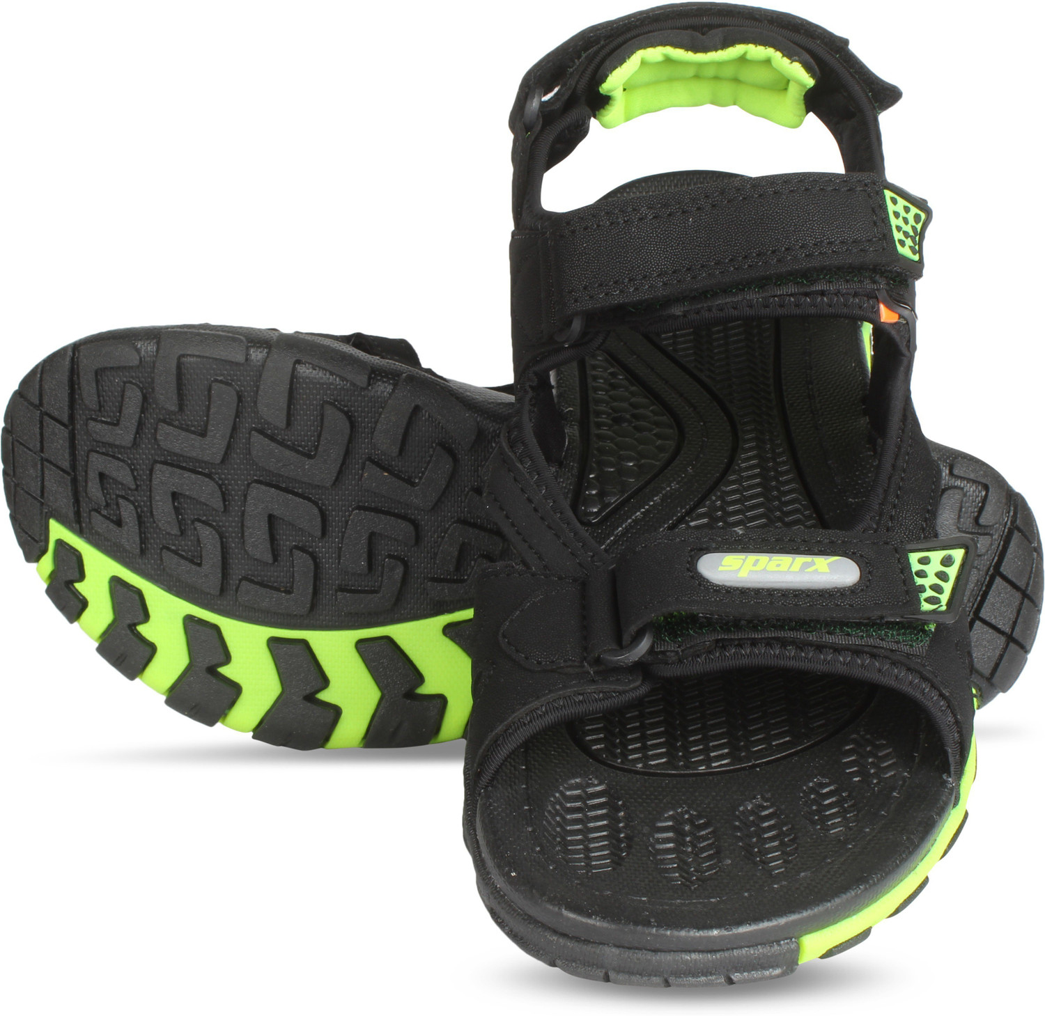 Sparx SS 496 Men Sandals Black Green 7 Price History