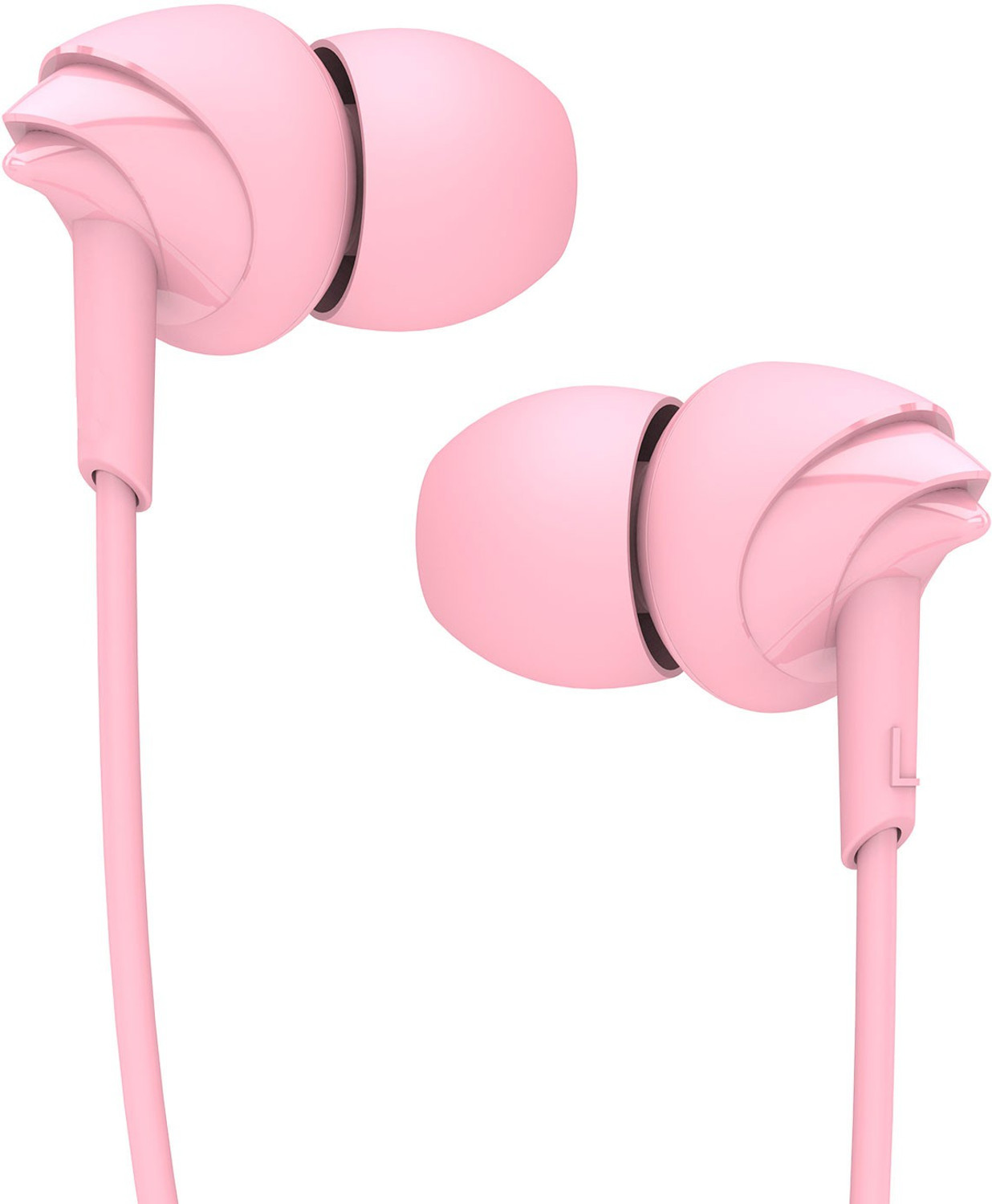 boAt BassHeads 100 Wired Headset  (Taffy Pink, In the Ear)