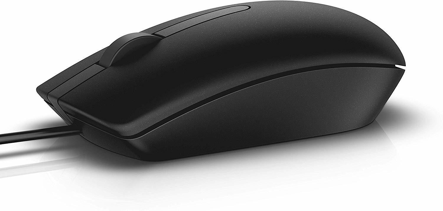 Image of DELL MS 116-BK Wired Ambidextrous Optical Mouse