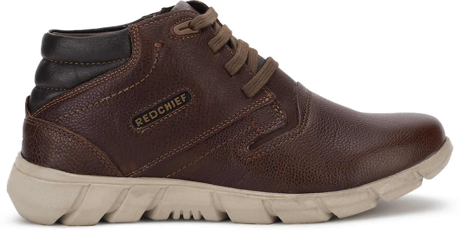 RED CHIEF Red Chief Tan Genuine Leather Derby Casual Shoes For