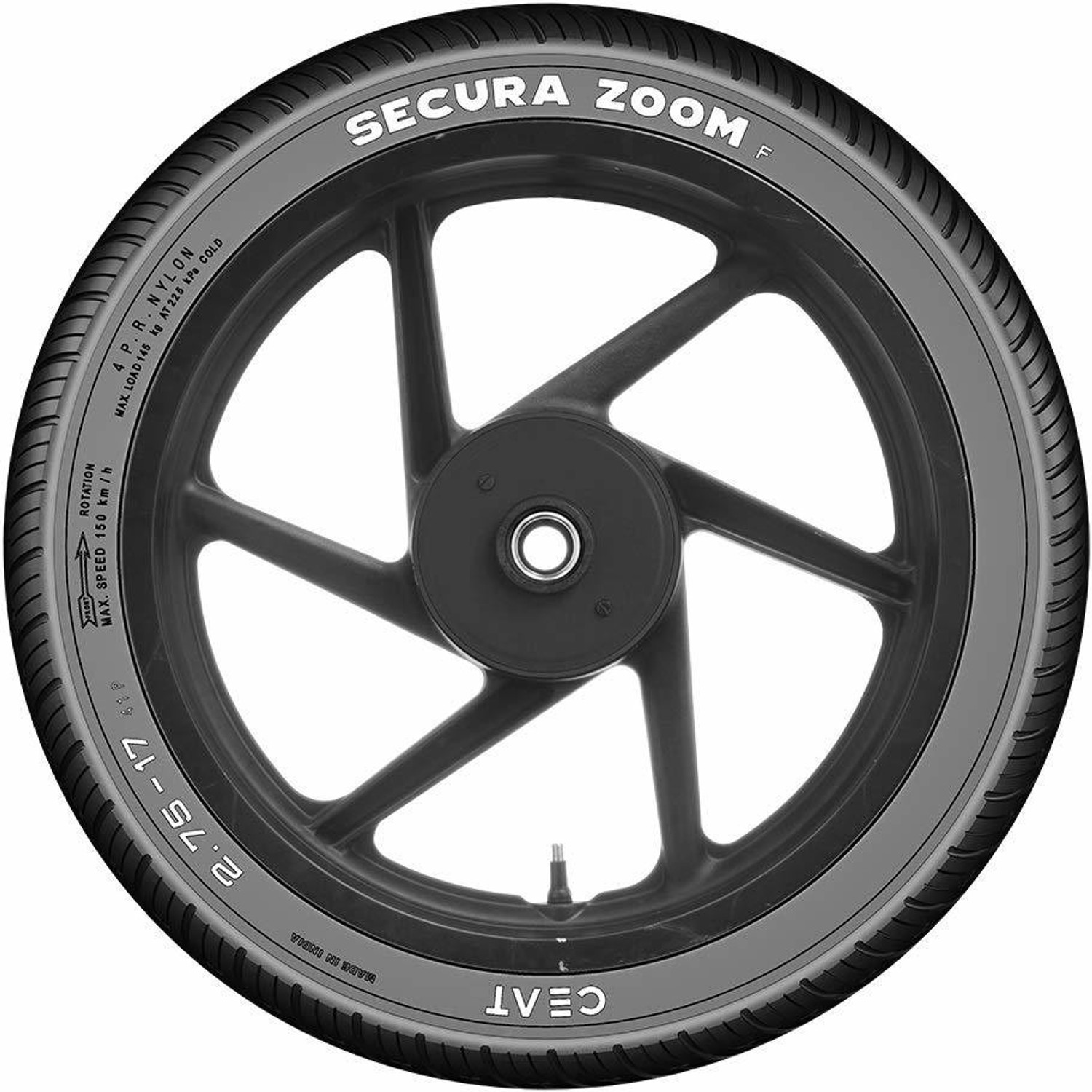 Image of CEAT 2.75-18 SECURA ZOOM F TT 42P 2.75-18 Front Two Wheeler Tyre
