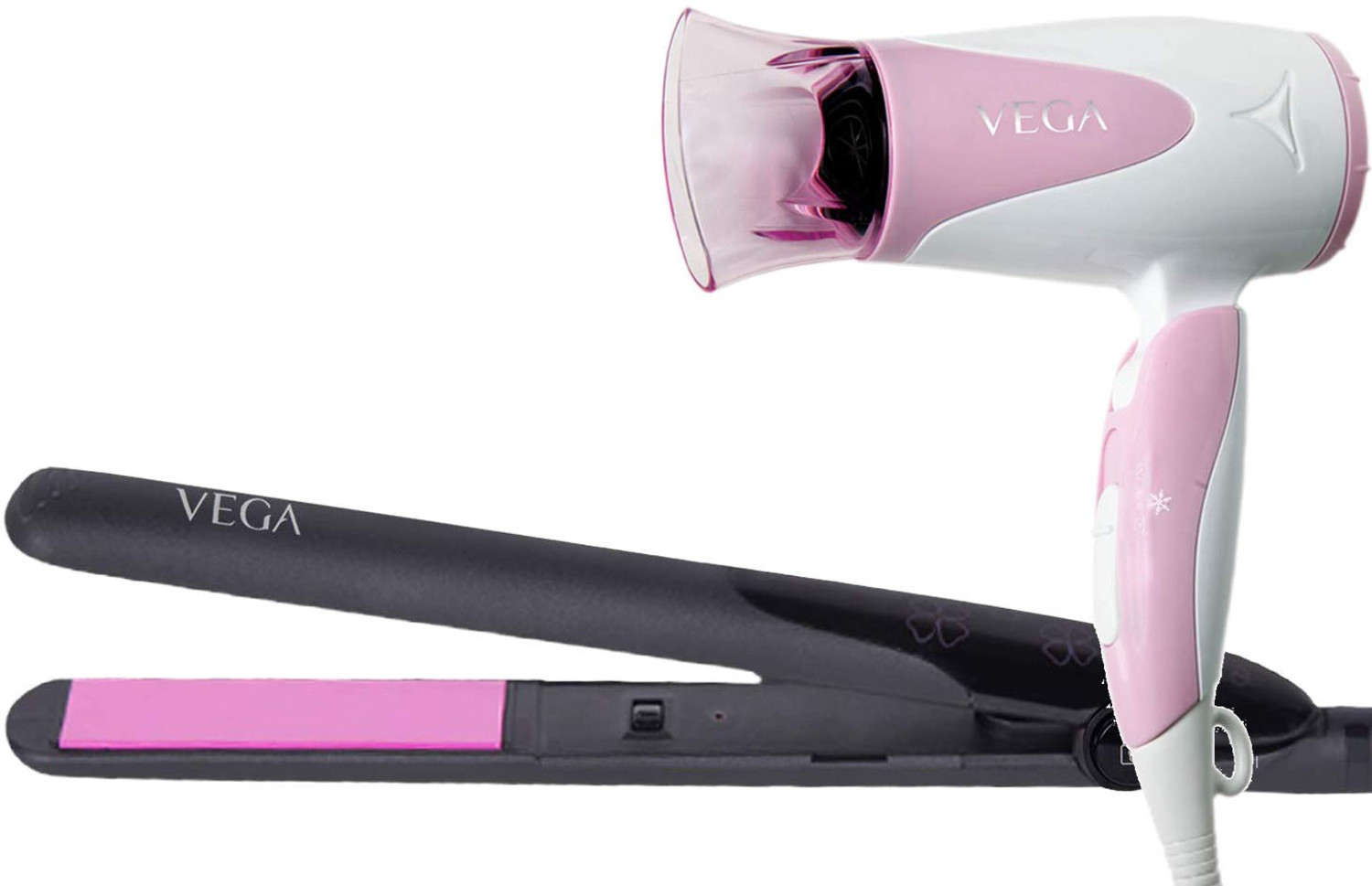 VEGA Hair Straightener VHSH-18 &amp; 1000W Hair Dryer VHDH-05 Personal Care Appliance Combo  (Hair Straightener, Hair Dryer)