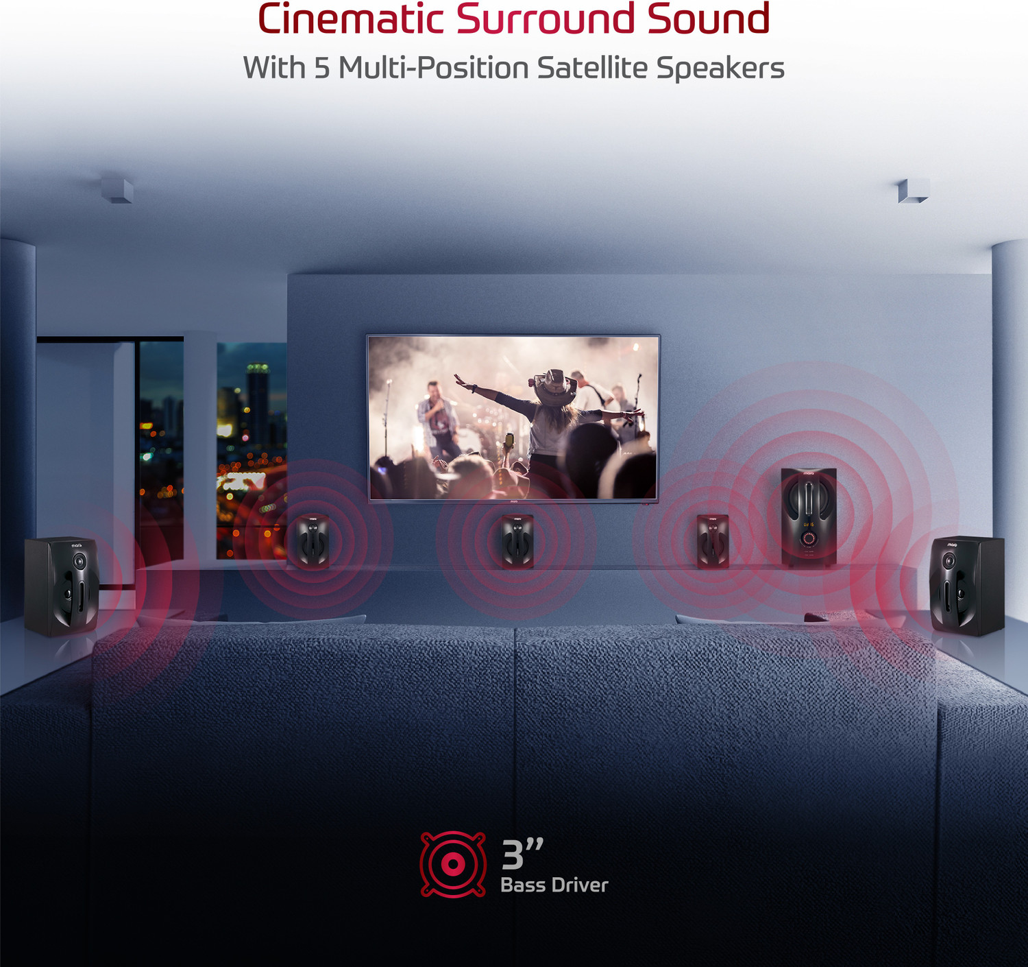 Image of MarQ by Flipkart MA80W51 80 W Bluetooth Home Theatre