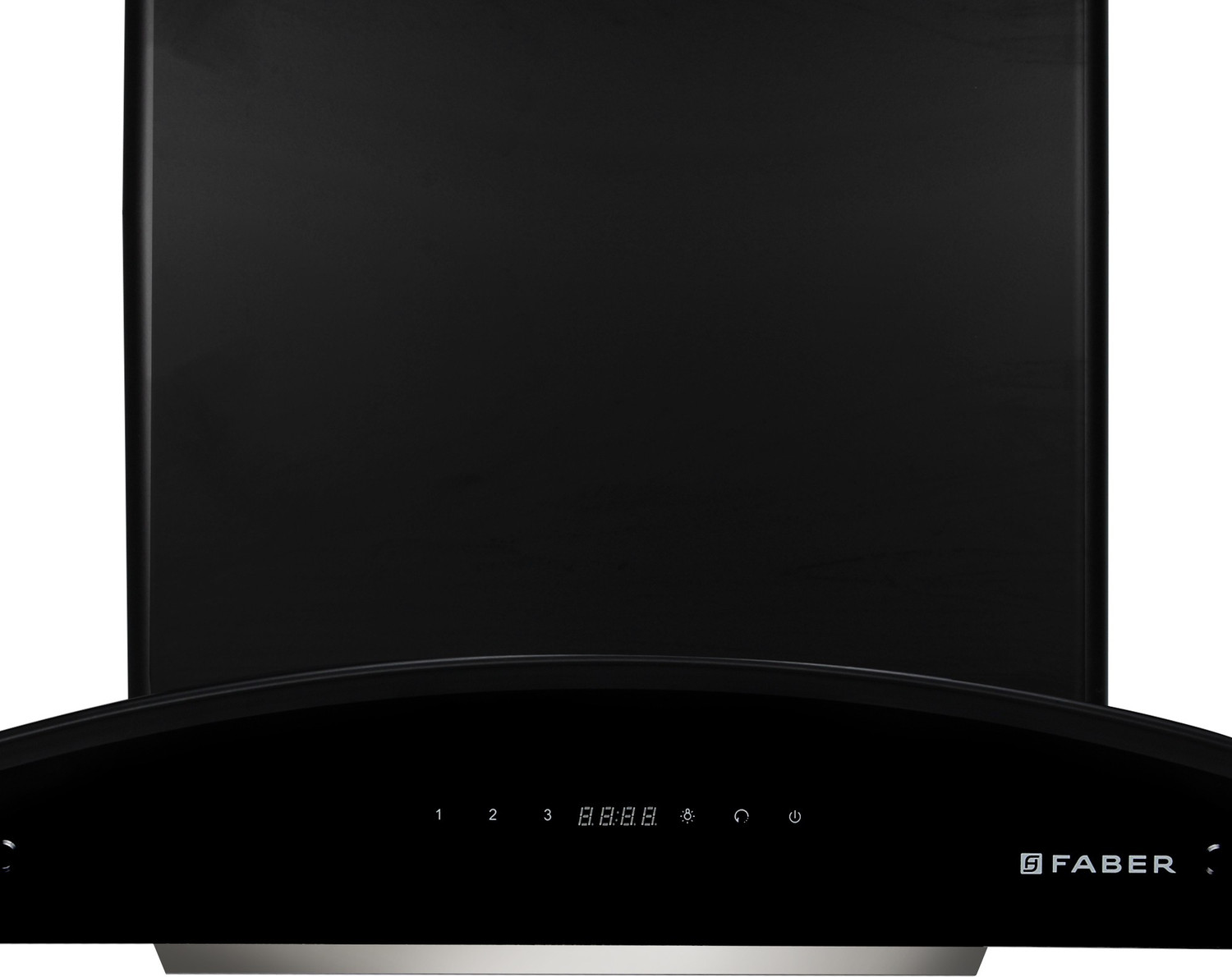 Image of FABER Hood Primus Plus Energy HC SC BK 90 / Hood Primus Plus Energy SC HC BK 90 Auto Clean with Powerful Suction Capacity Wall Mounted BK GLASS+SS 1500 CMH Chimney