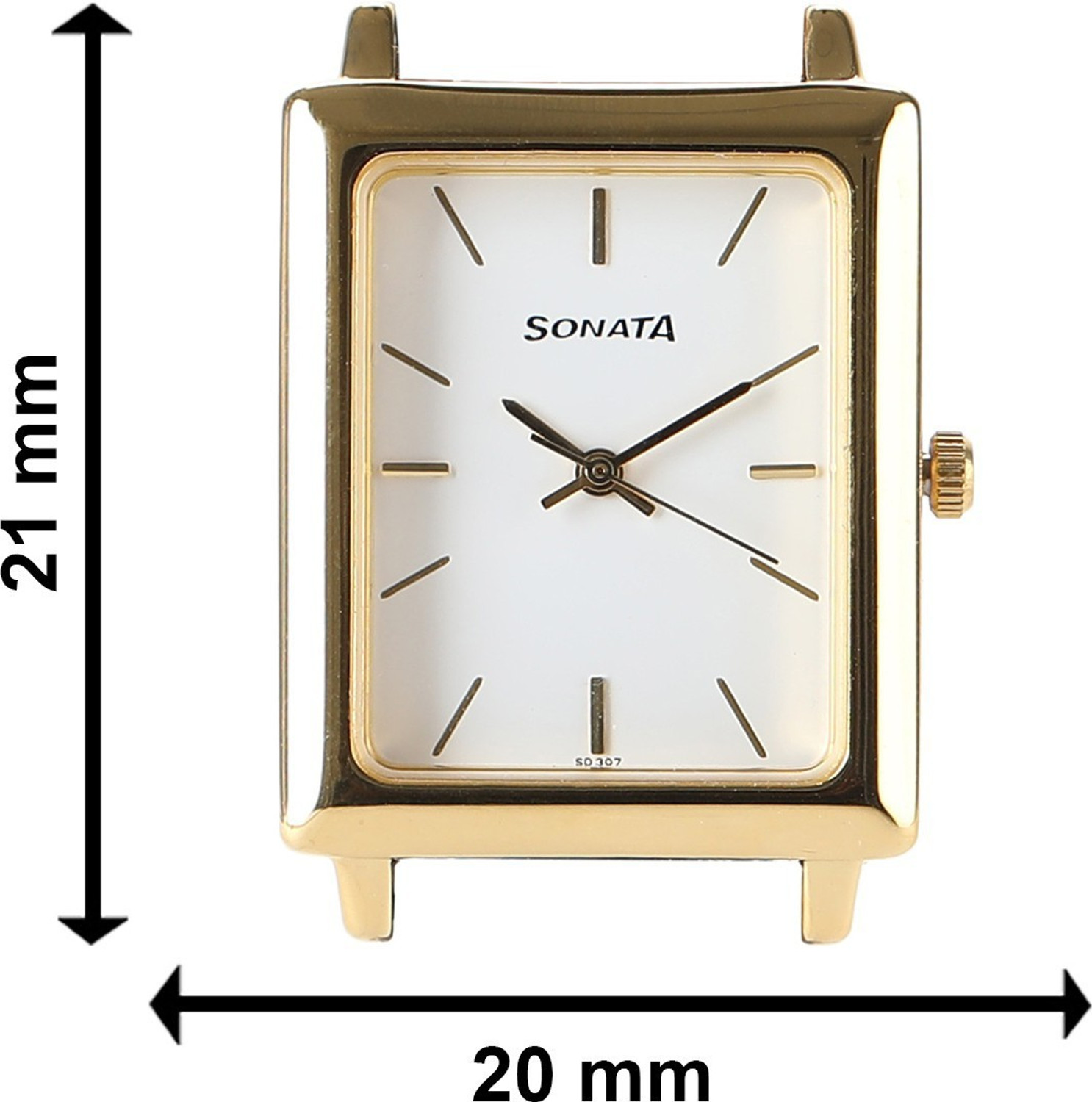 Image of SONATA Sonata Quartz White Dial Brown Leather Strap Analog Watch - For Men