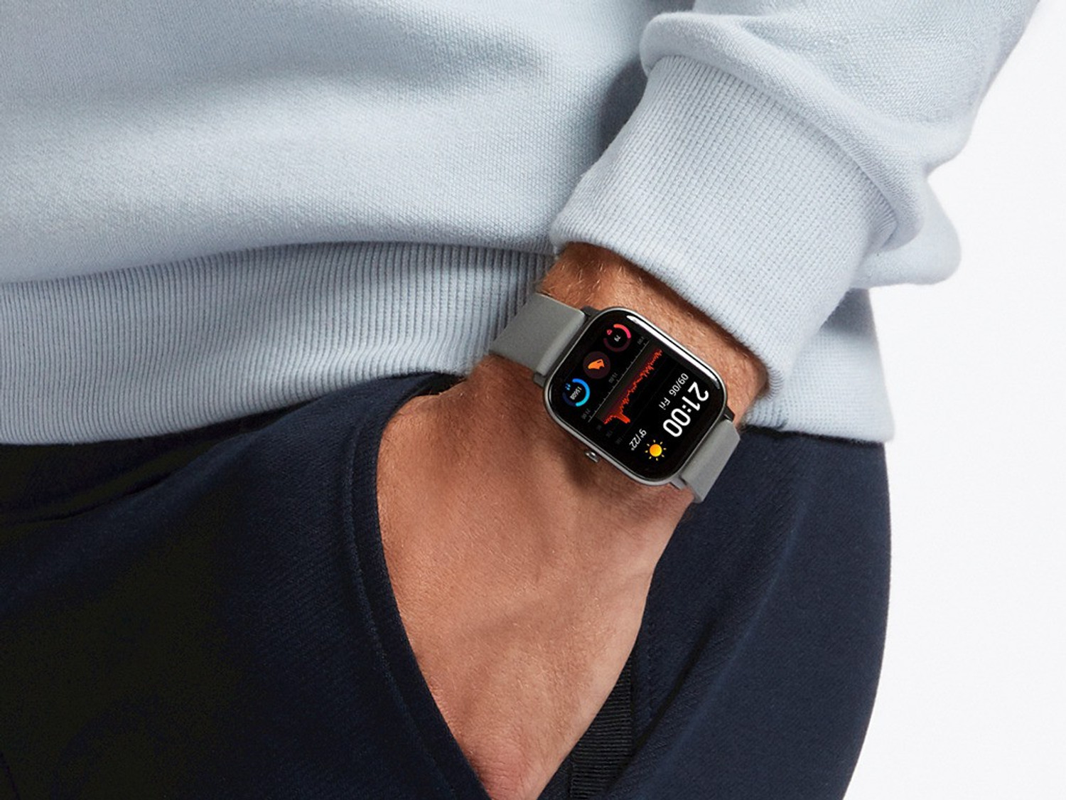 Image of huami GTS 1,65 HD AMOLED Ultrathin and lightweight metal body Smartwatch