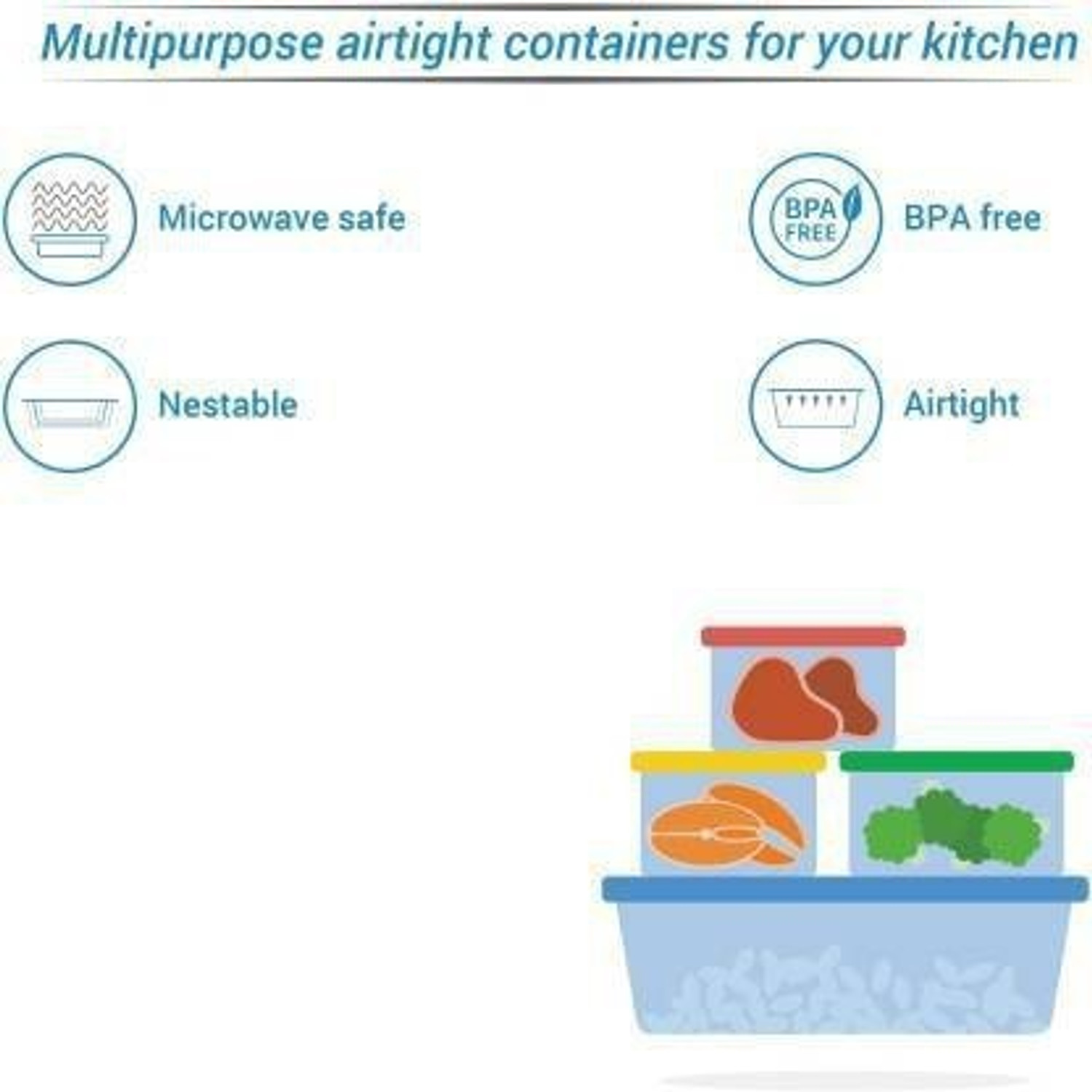 Image of Flipkart SmartBuy Plastic Grocery Container - 10000 ml