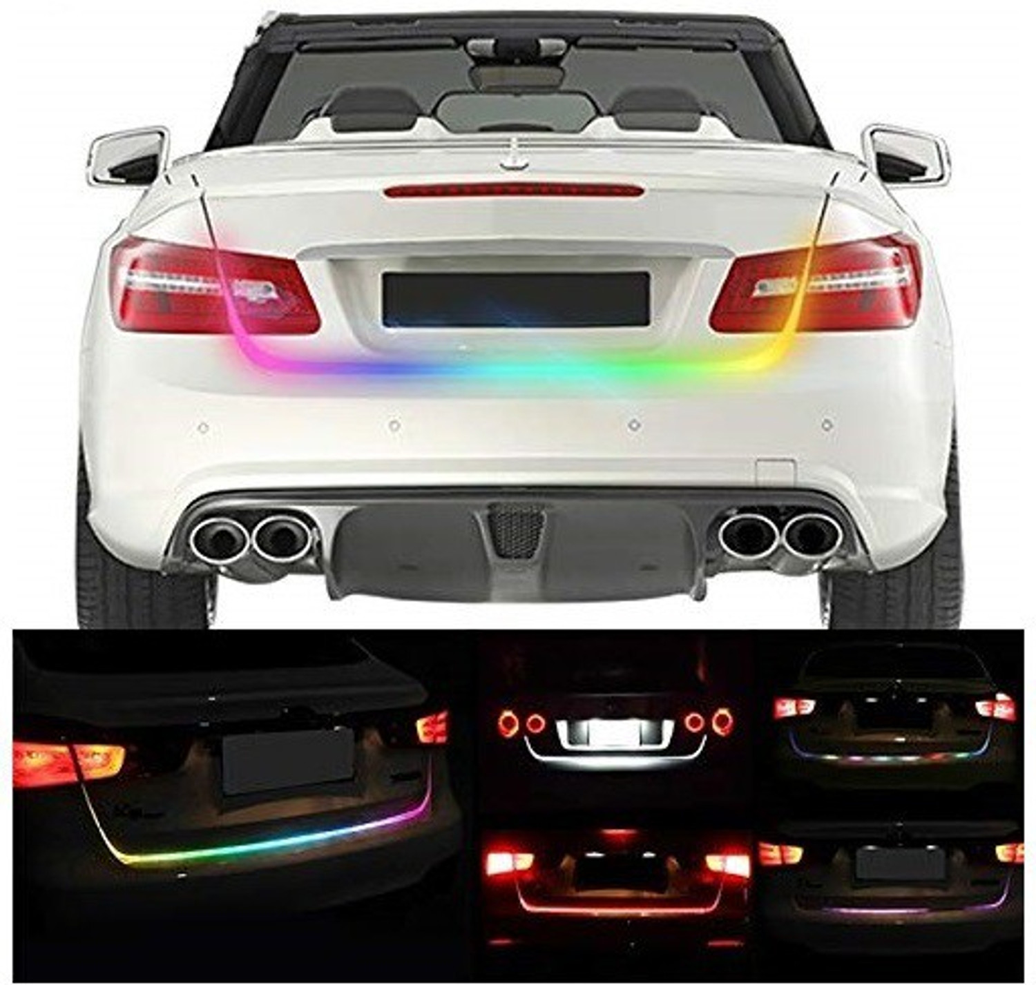 Image of Highglow 5 Meter Warm White Neon LED Strip Light | Flexible Waterproof Neon Light Car Fancy Lights (Red)