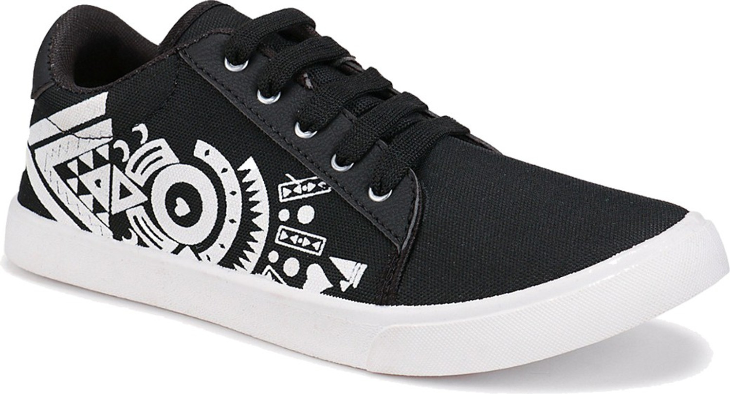 Image of Earton Casual Shoes For Men Waliking,Sneaker,Loafers,Canvas casual shoe for Men(Black) Sneakers For Men