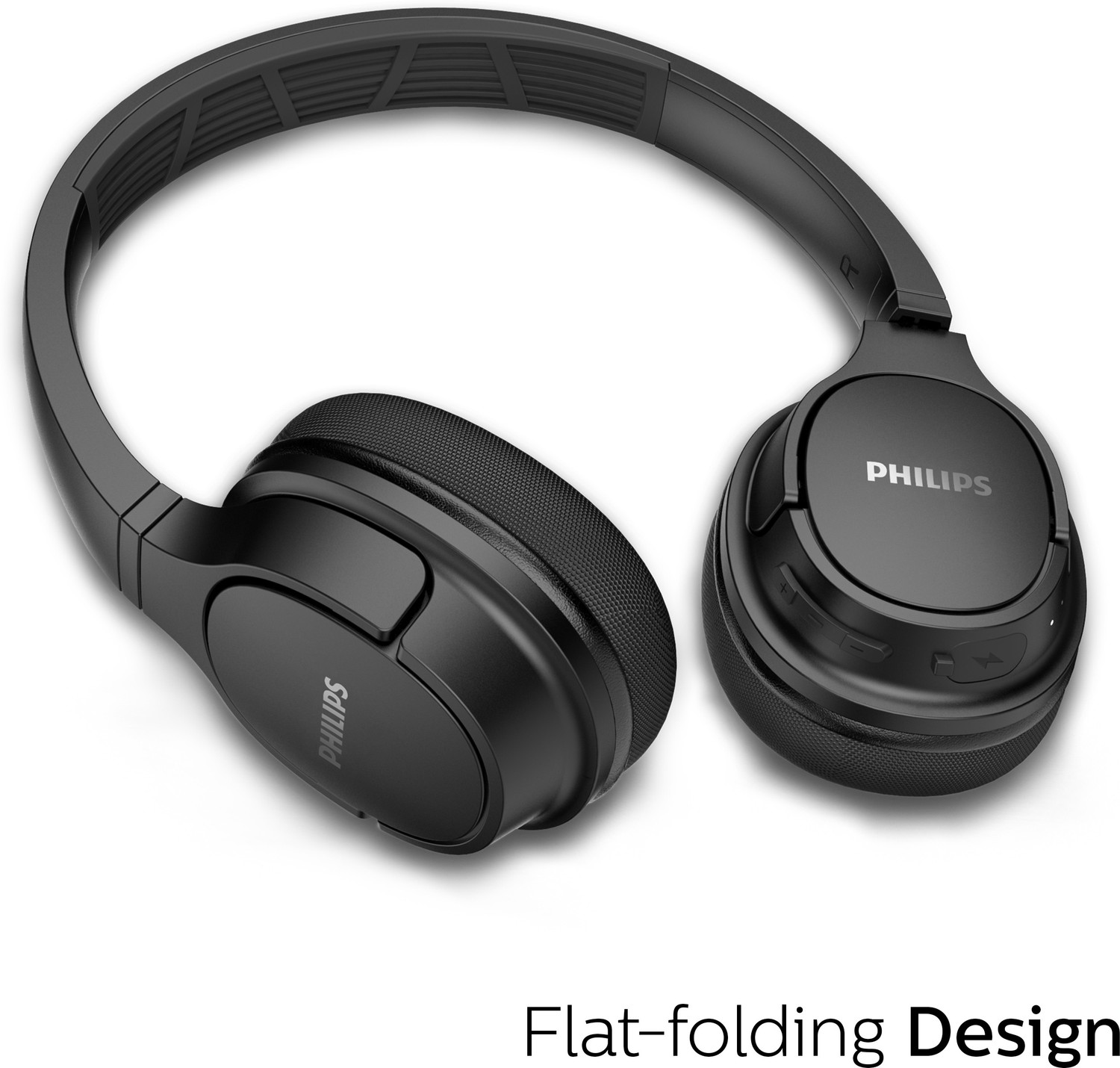 Image of PHILIPS Bluetooth Wireless Foldable Headphone with Mic, 20H Playtime, 40mm Drivers, IPX4 Bluetooth