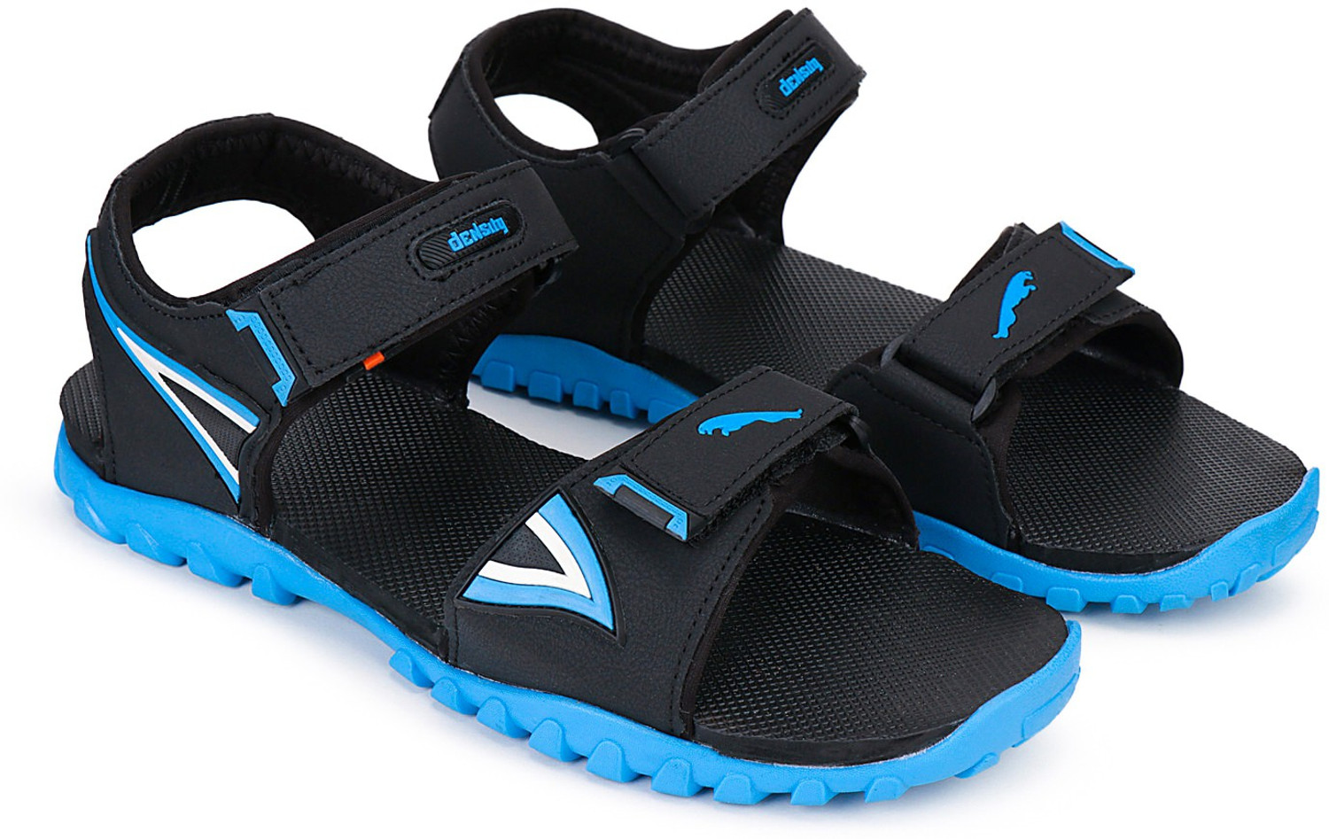 Image of XDOX Men Sandal (Black, Orange , 10)