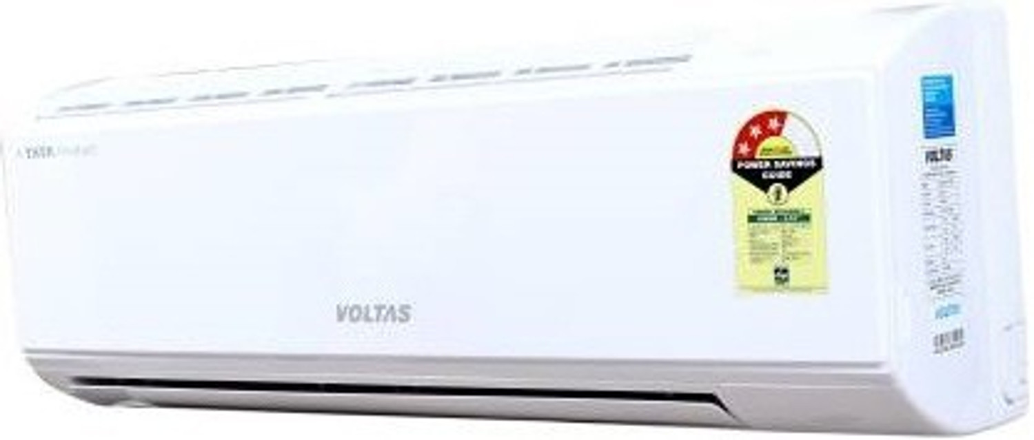Image of Voltas 1 Ton 3 Star Split Inverter AC - White (123 VDZX (R-410A) /123 VDZX (R-32), Copper Condenser)