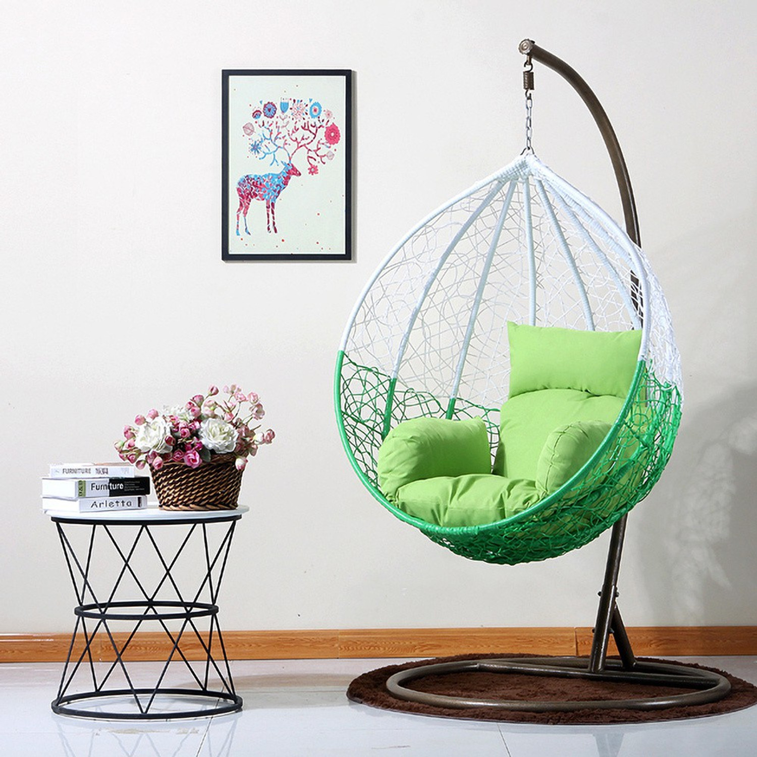 duzo Steel Large Swing Green White Pack of 5 DIY Do It