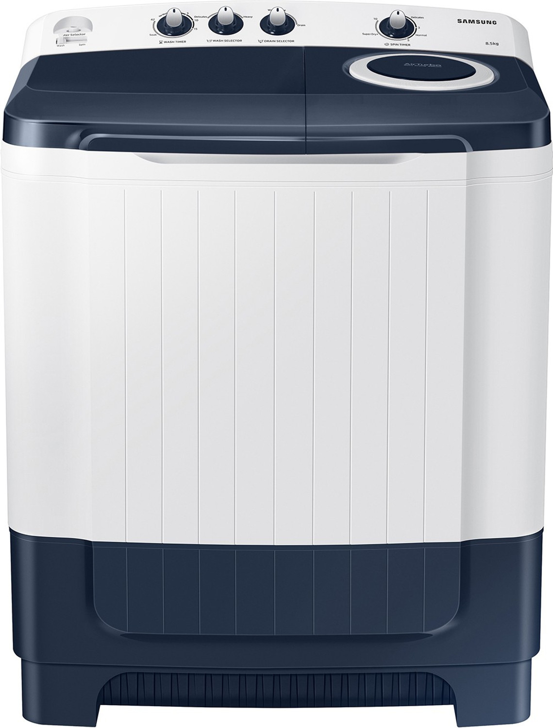 Image of Samsung 8.5 kg 5 star Semi Automatic Top Load Washing Machine White, Grey
