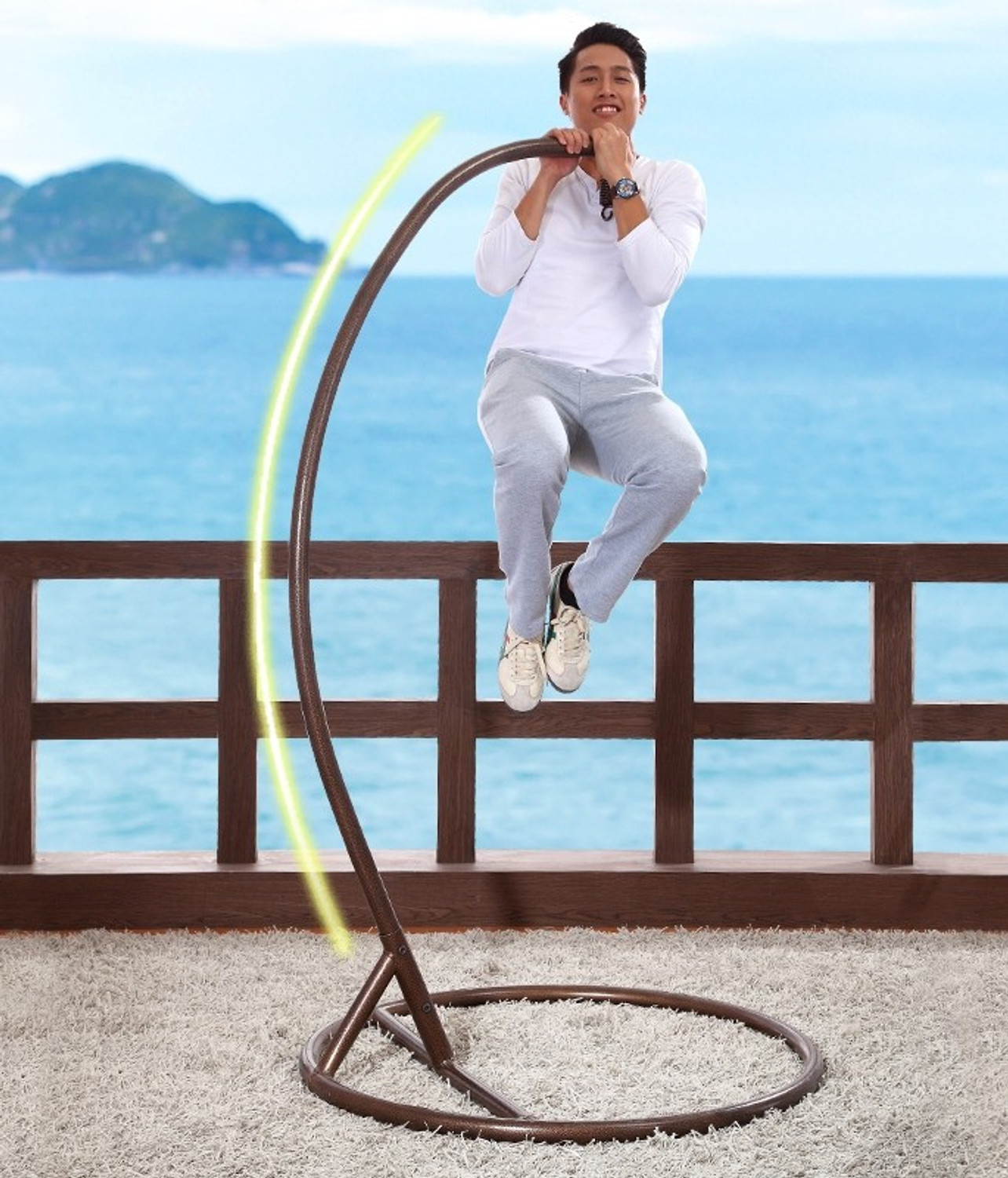 Duzo steel top large swing