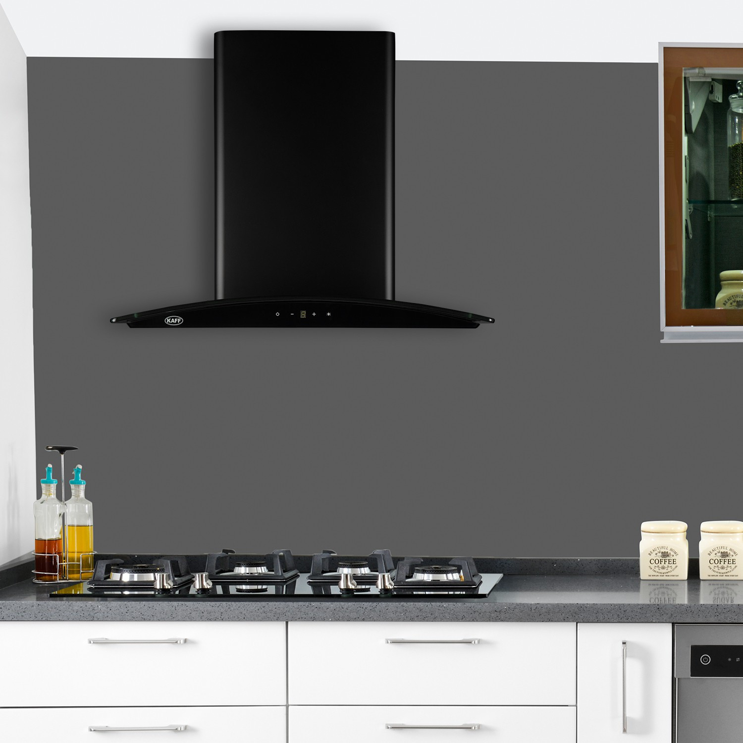 Image of Kaff OPEC BGX - 60 Wall Mounted Steel 1180 CMH Chimney