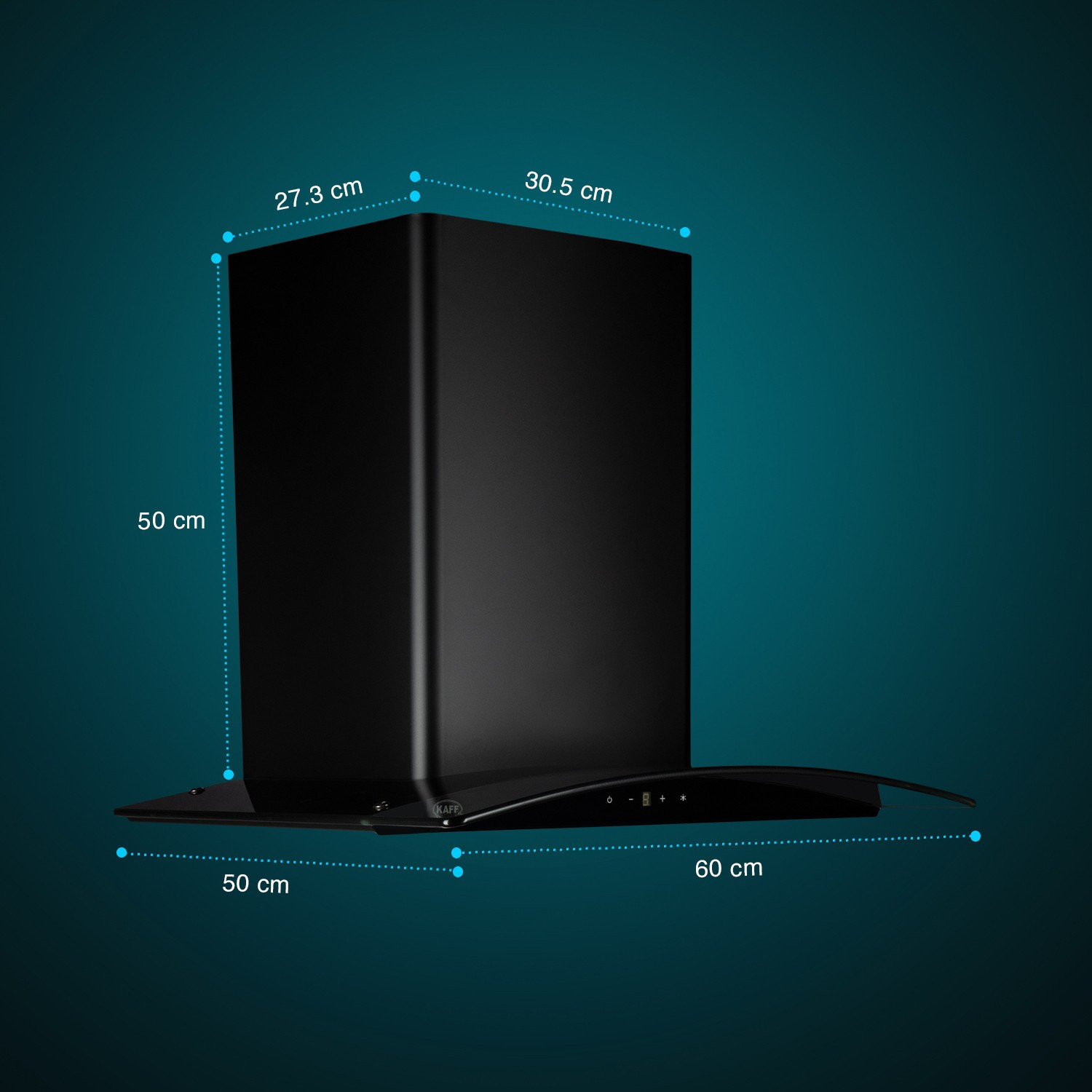 Image of Kaff OPEC BGX - 60 Wall Mounted Steel 1180 CMH Chimney