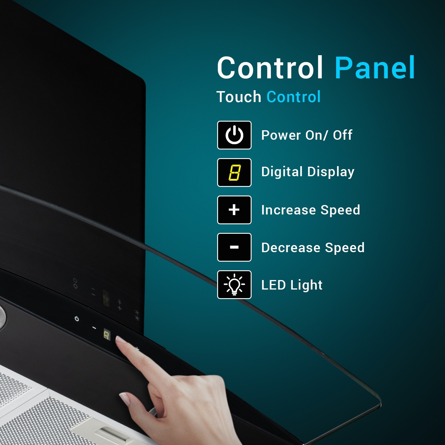 Image of Kaff OPEC BGX - 60 Wall Mounted Steel 1180 CMH Chimney