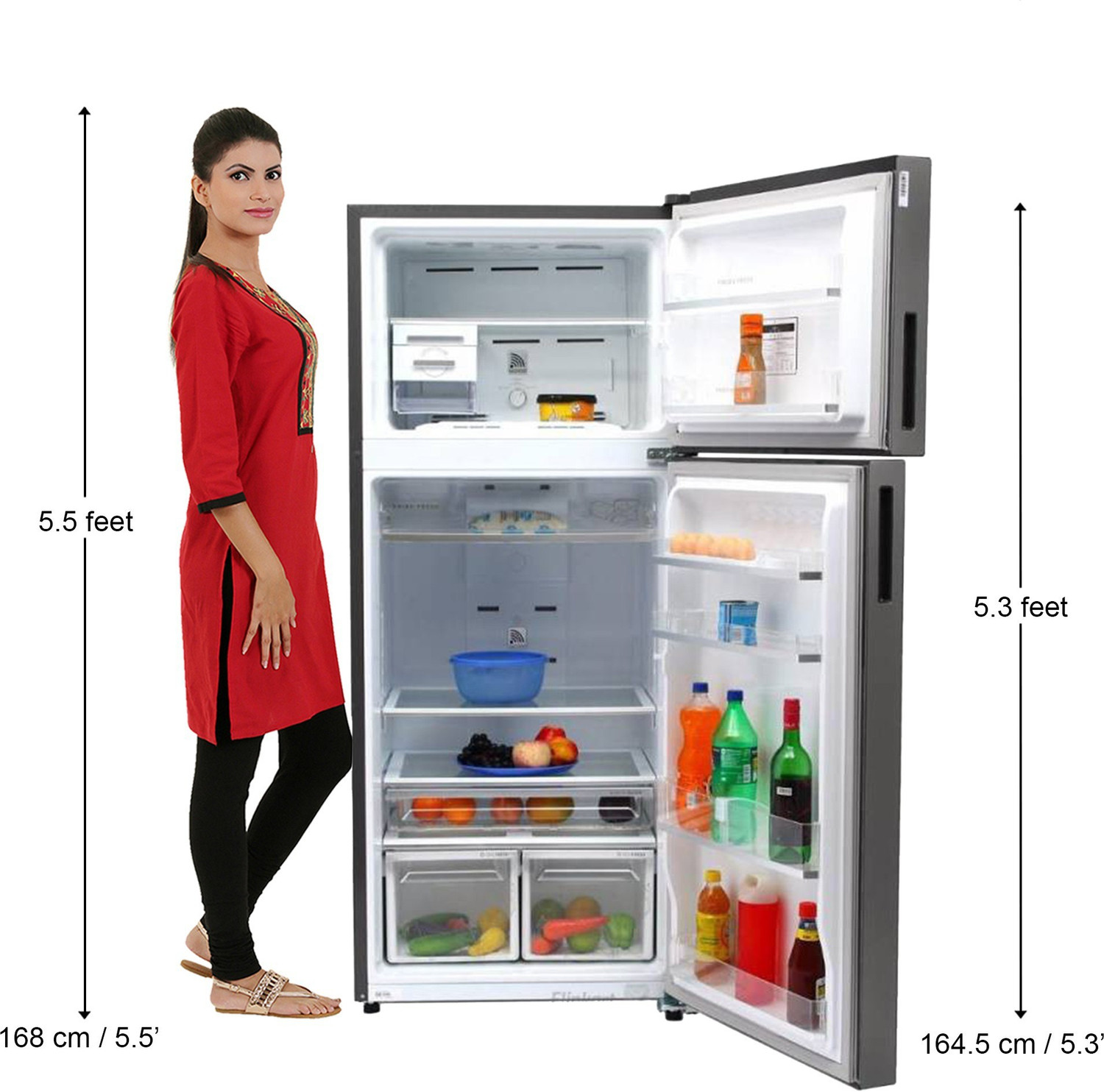 Image of Whirlpool 440 L Frost Free Double Door 3 Star Convertible Refrigerator