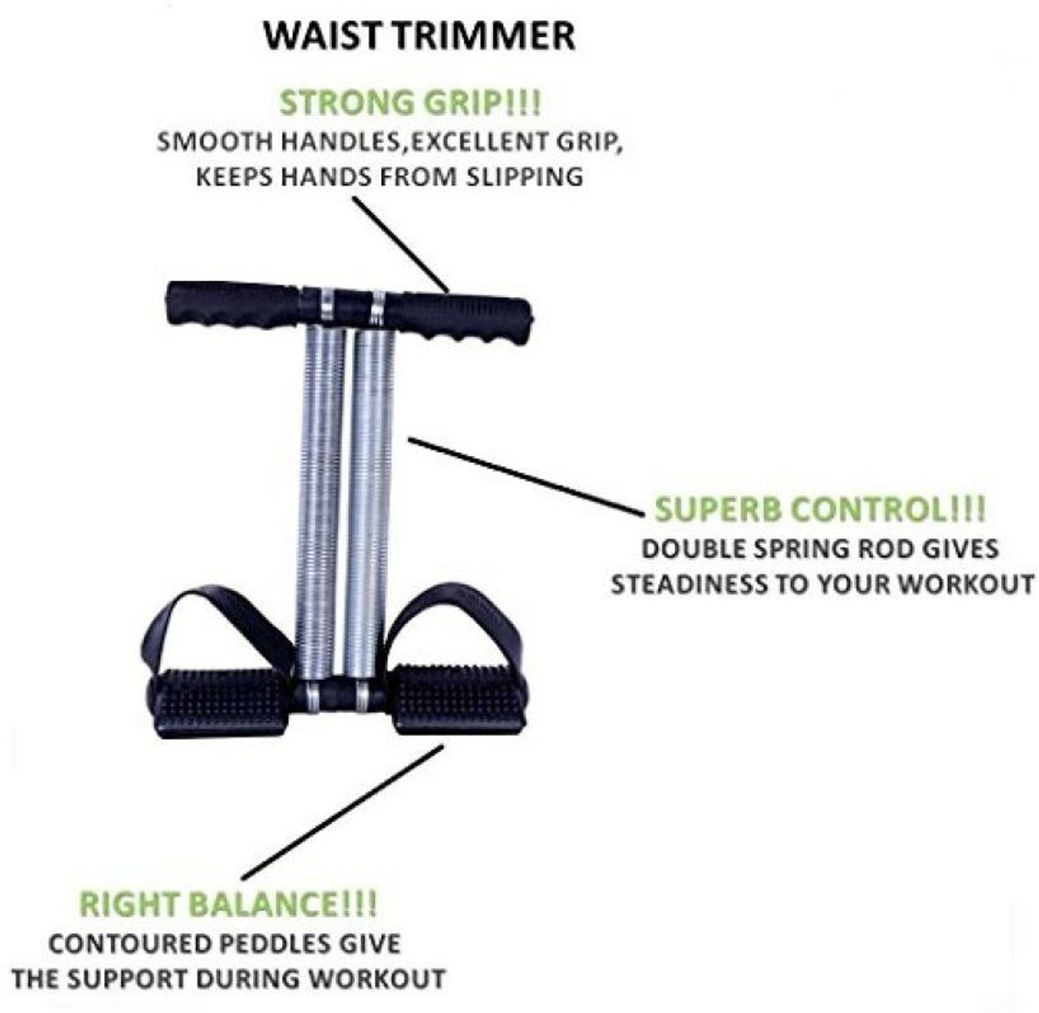 Image of VENCHO Perfect Double Spring Tummy Trimmer For workout Ab Exerciser