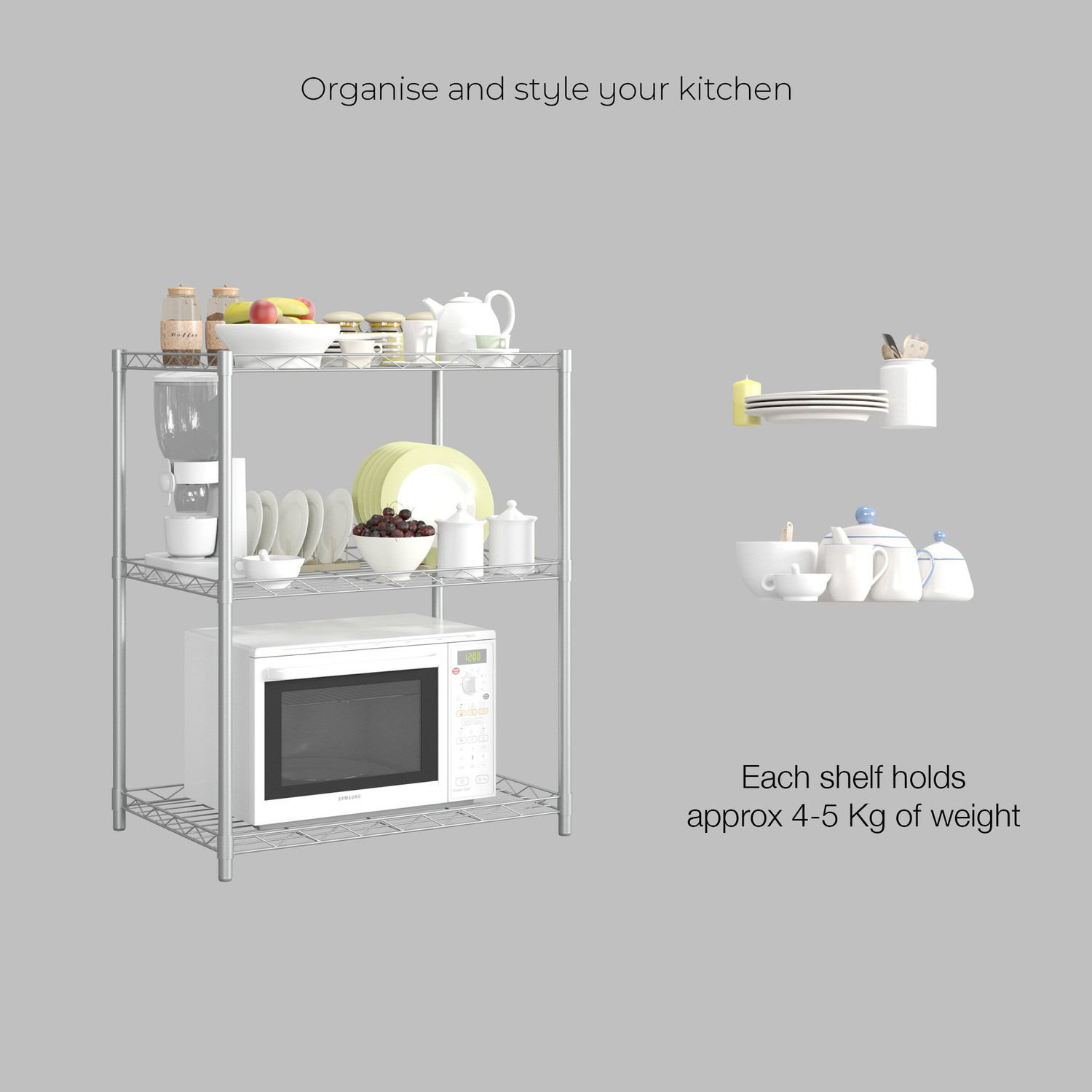 Image of Flipkart Perfect Homes Studio Metal Crockery Cabinet