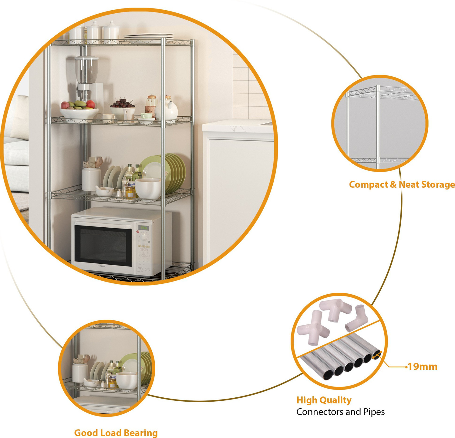 Image of Flipkart Perfect Homes Studio Metal Kitchen Cabinet