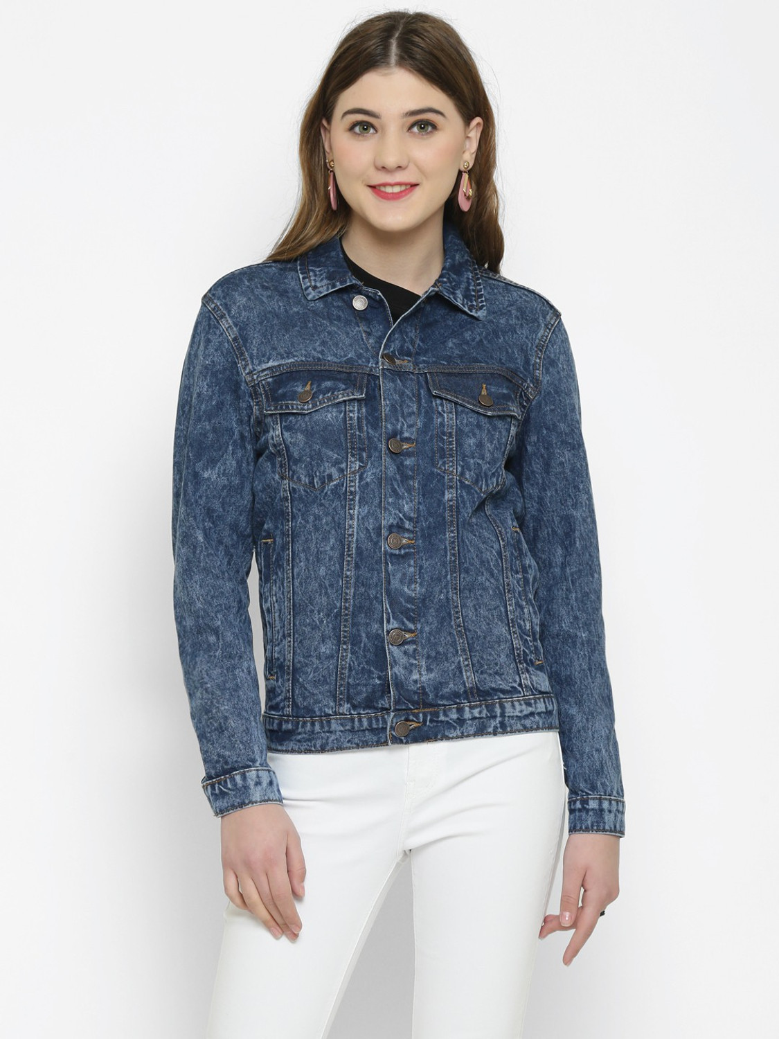 KOTTY Full Sleeve Washed Women Denim Jacket Price History