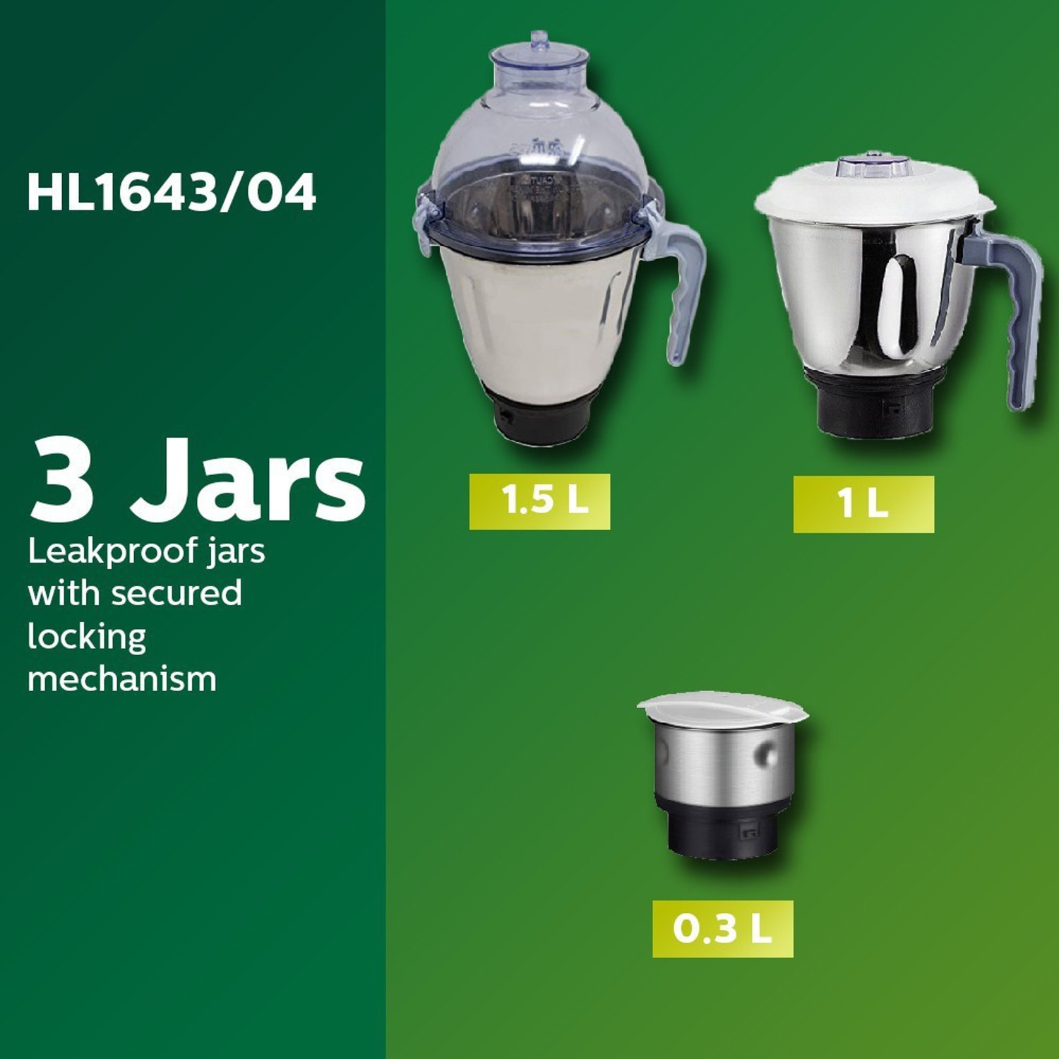 Image of PHILIPS HL1643 /04 600 W Mixer Grinder