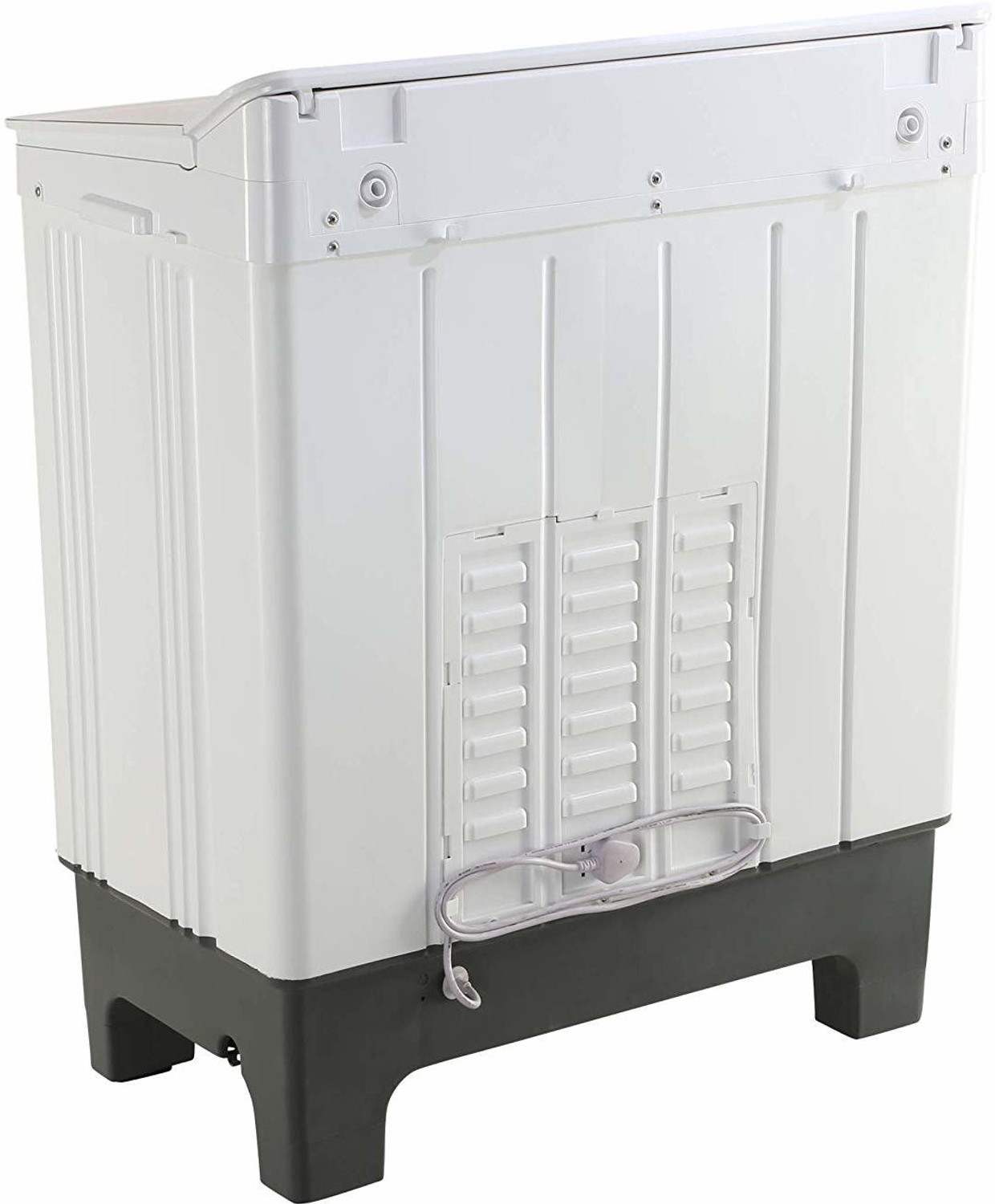 Image of AISEN 8.5 kg Semi Automatic Top Load Washing Machine White, Grey, Green