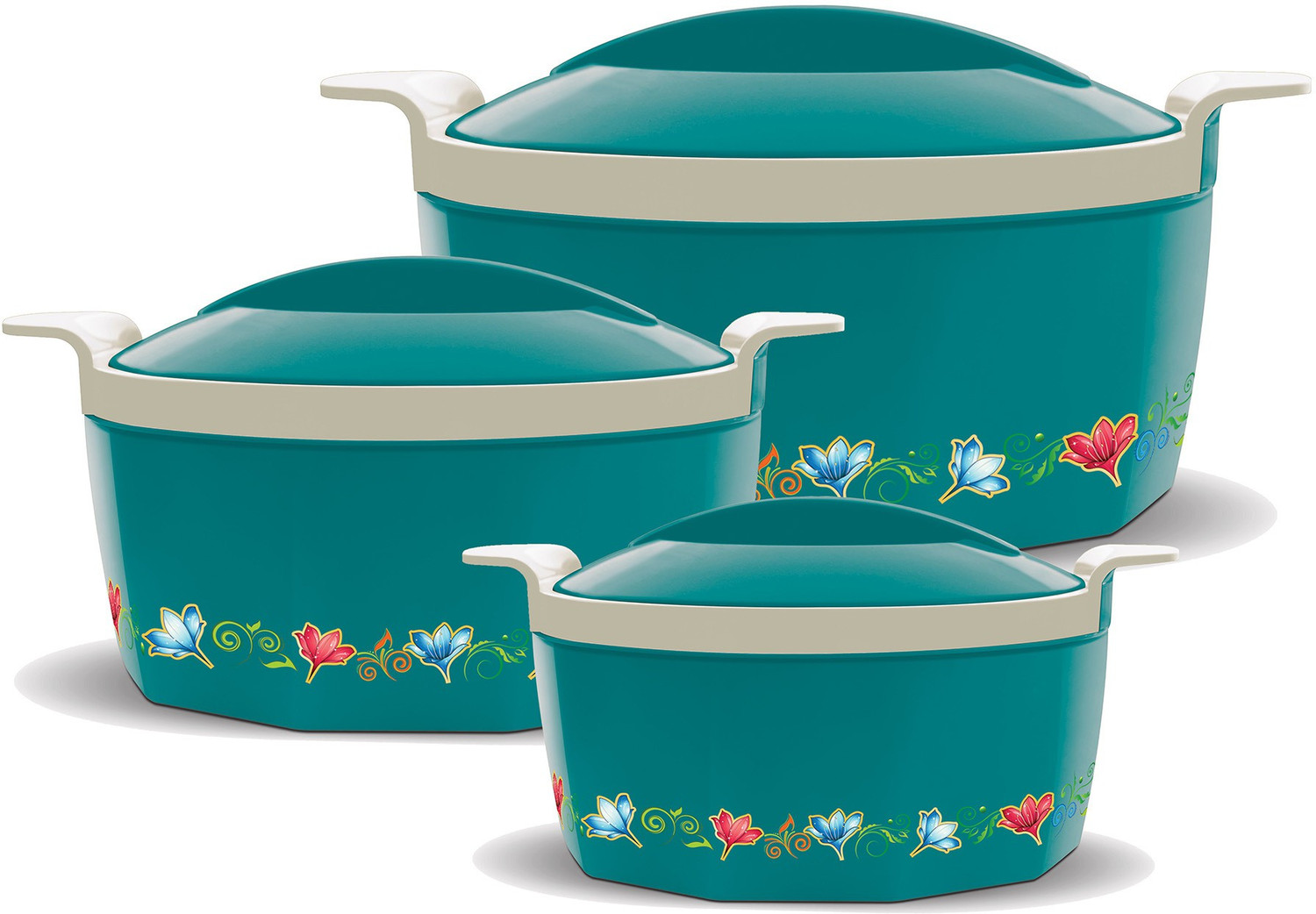 Milton Elegance 3‑Piece Thermoware Casserole Set 395ml‑1350ml
