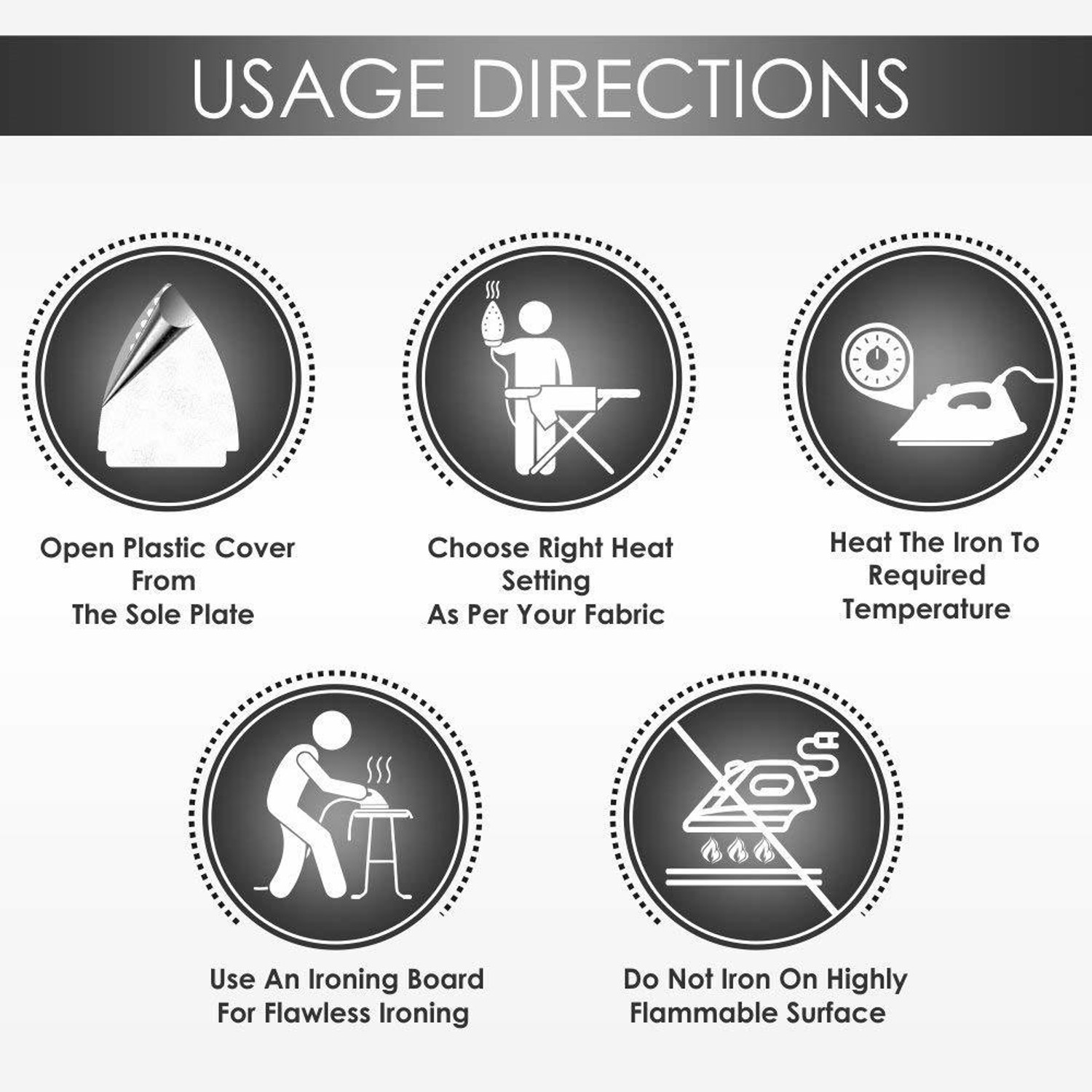 Image of ORPAT OEI 187 1200-Watt 1200 W Dry Iron