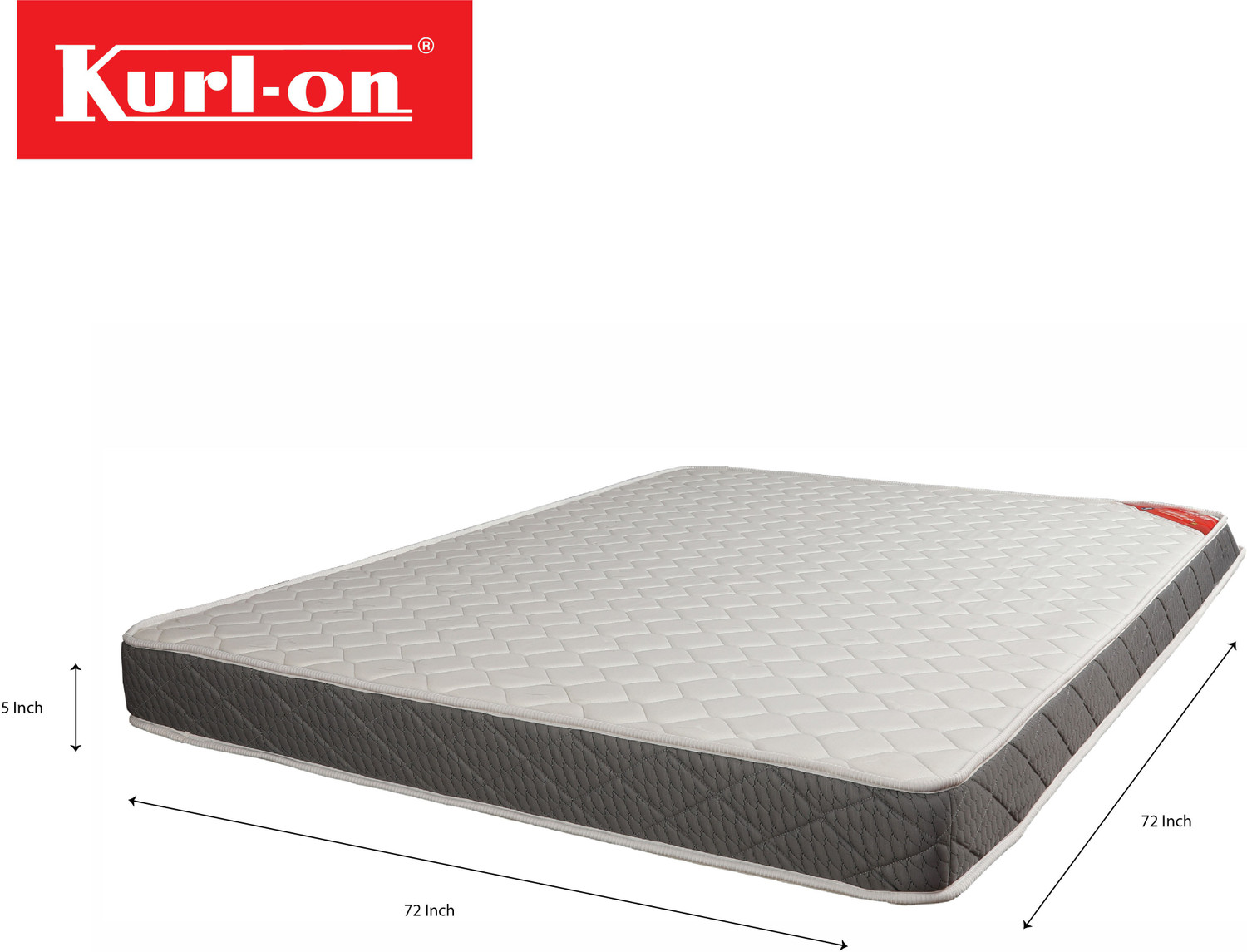 Image of KURLON Spinel Ortho, Firm, Back Support, Breathable, HD Bonded Foam, PU Quilting Top 5 inch King Bonded Foam Mattress