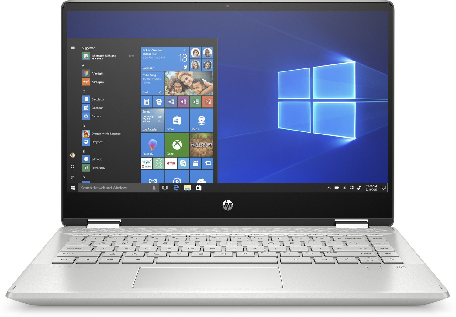 Image of HP Pavilion x360 Intel Core i7 8th Gen 8565U - (8 GB /1 TB HDD /256 GB SSD /Windows 10 Home /2 GB Graphics) 14-dh0112TX 2 in 1 Laptop
