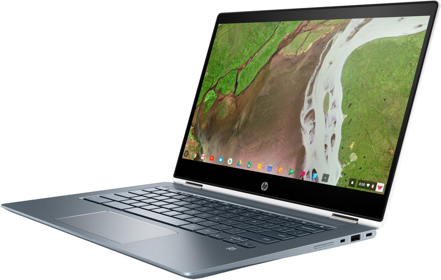 Image of HP Chromebook x360 Intel Core i5 8th Gen 8250U - (8 GB /64 GB EMMC Storage /Chrome OS) 14-da0004TU Chromebook