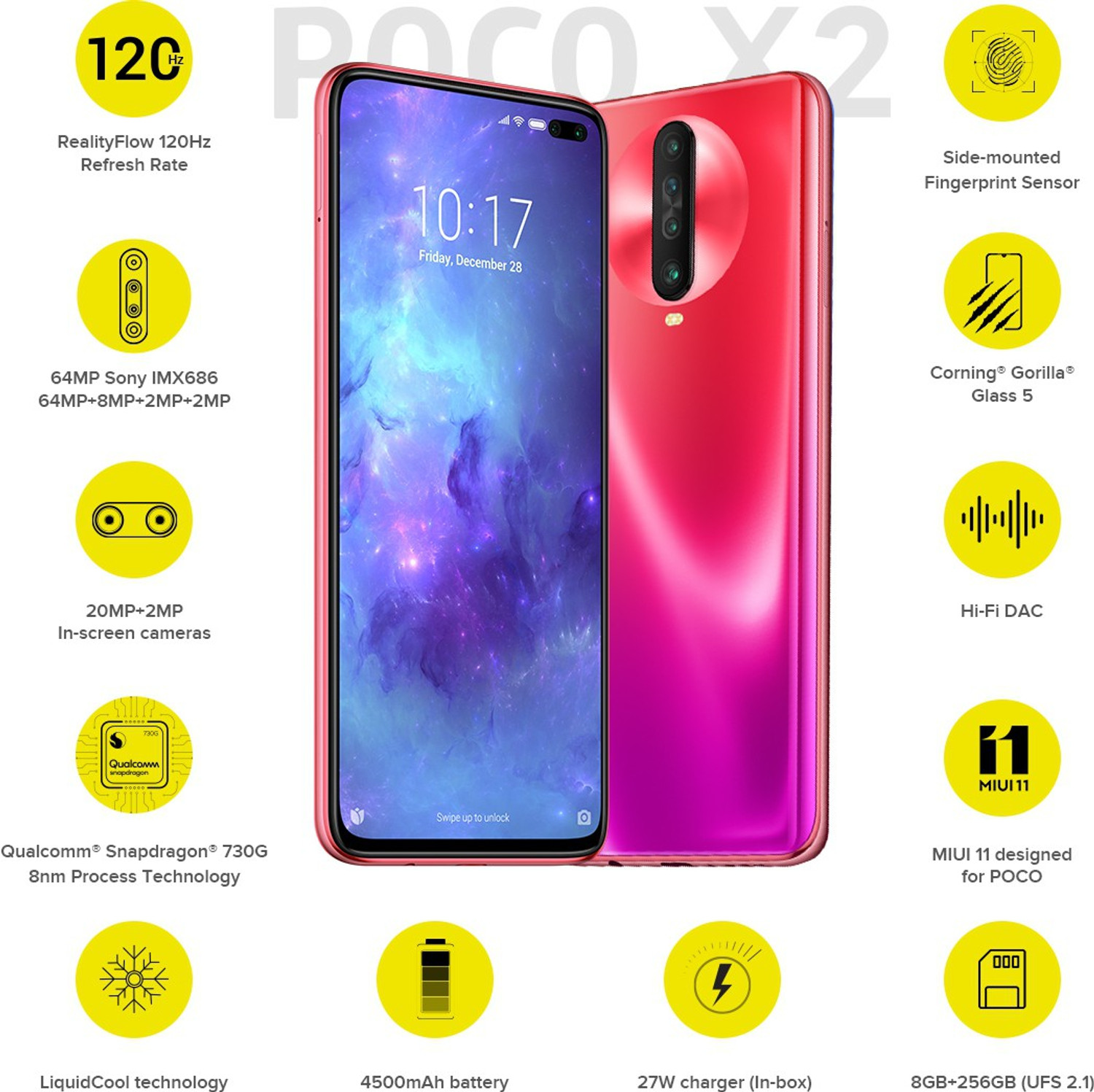 Image of POCO X2 (Red, 256 GB)