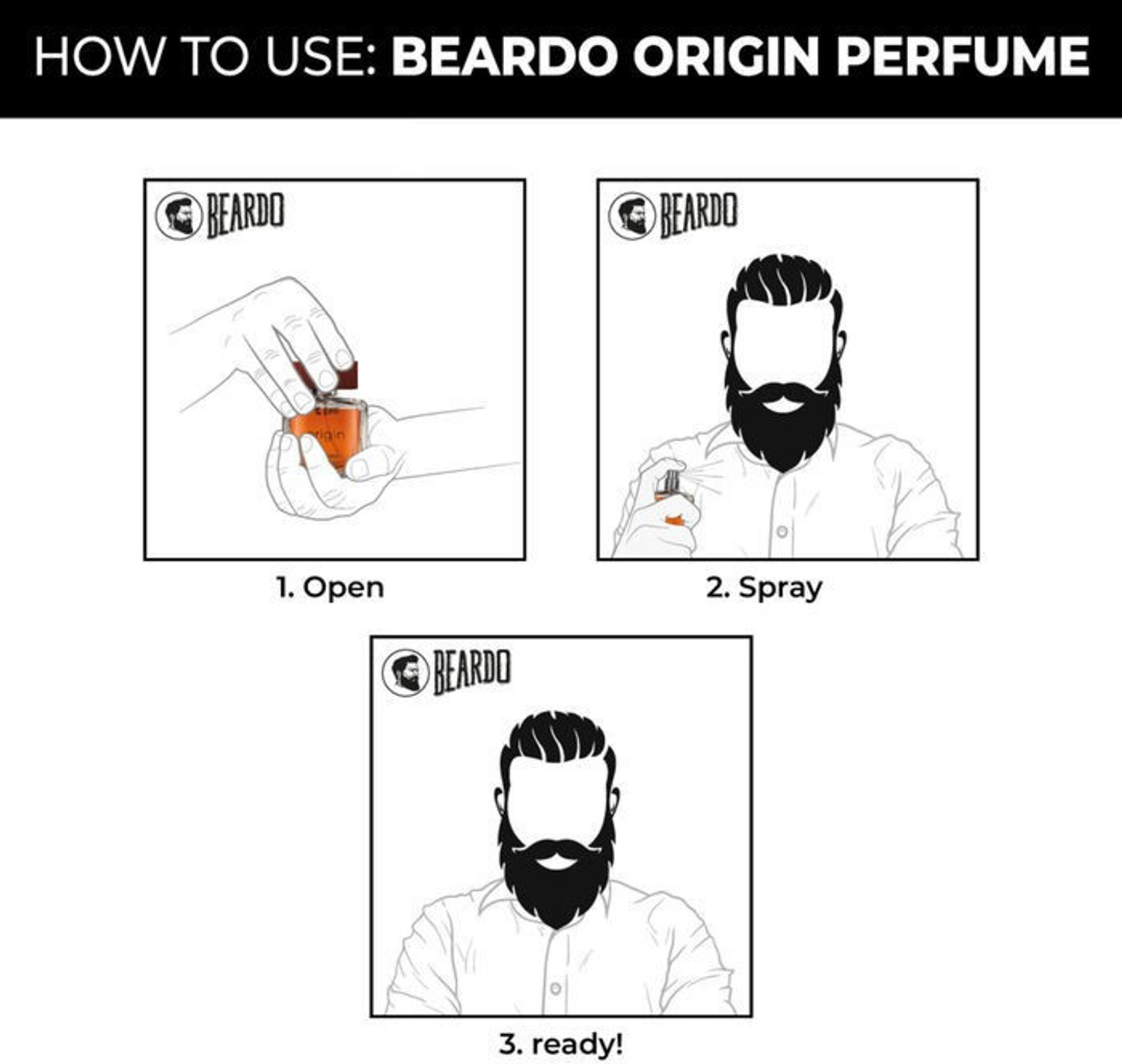 Image of BEARDO Origin Perfume For Men Eau de Parfum - 300 ml