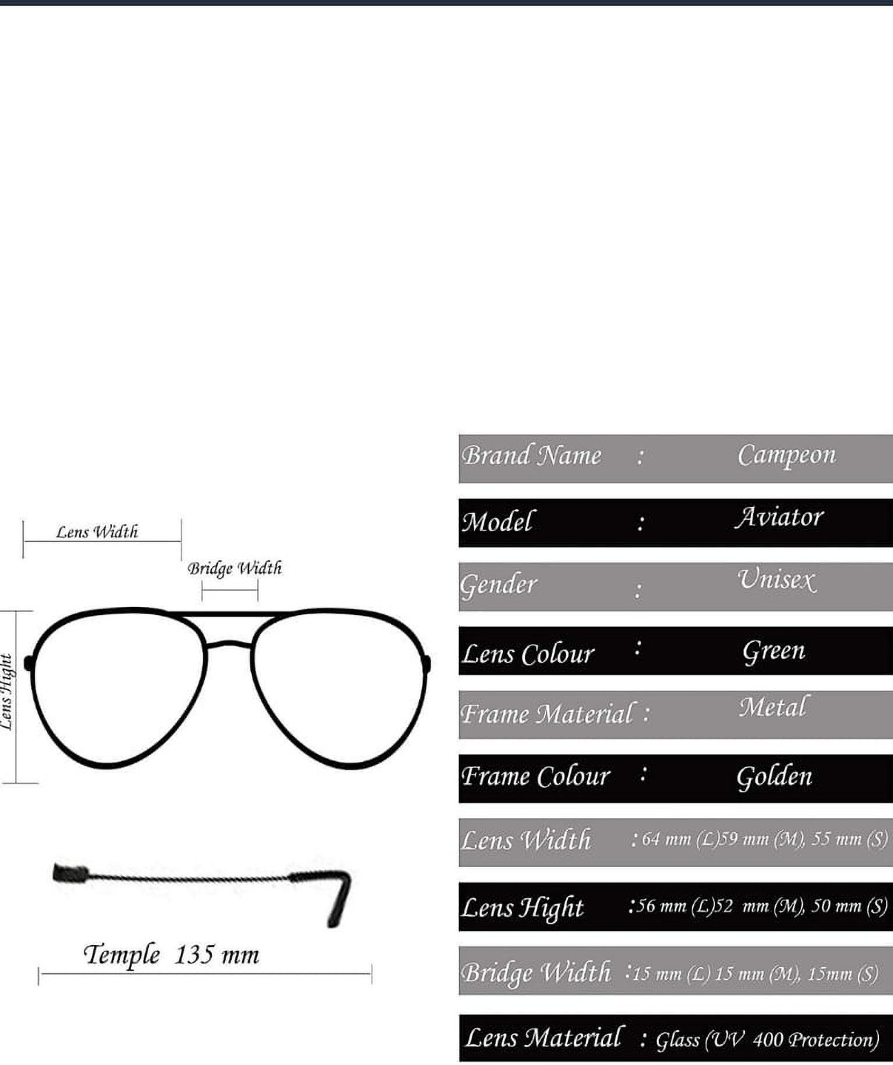 Image of PIRASO Aviator Sunglasses