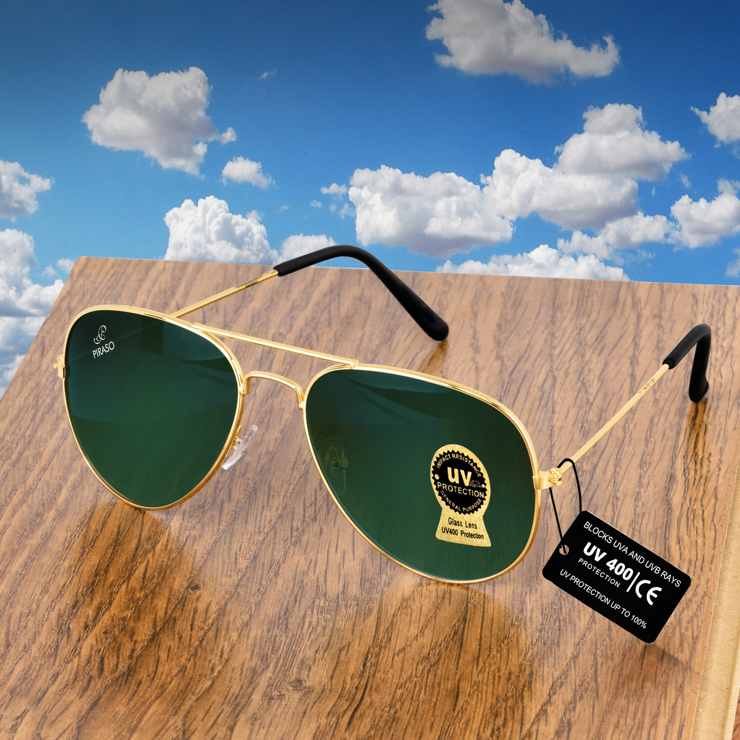 Image of PIRASO Aviator Sunglasses