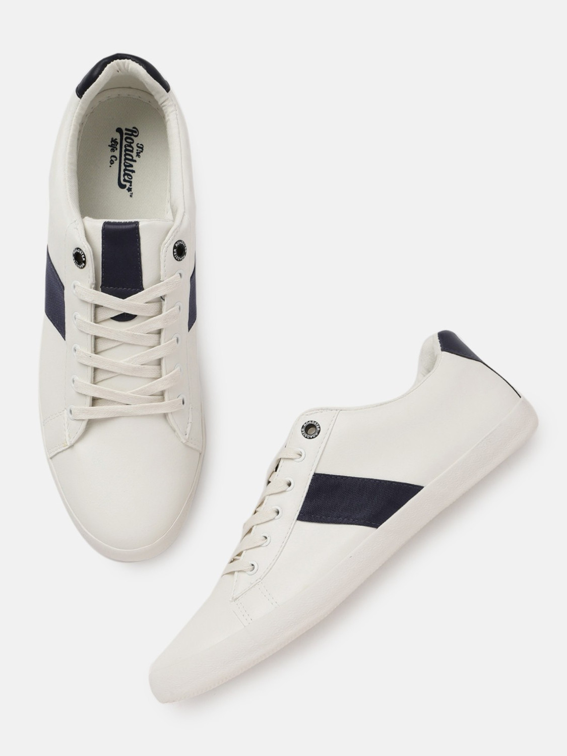 Roadster white shop sneakers for men