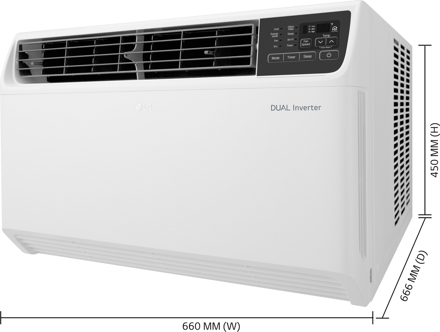 Image of LG 2 Ton 5 Star Window Inverter AC - White