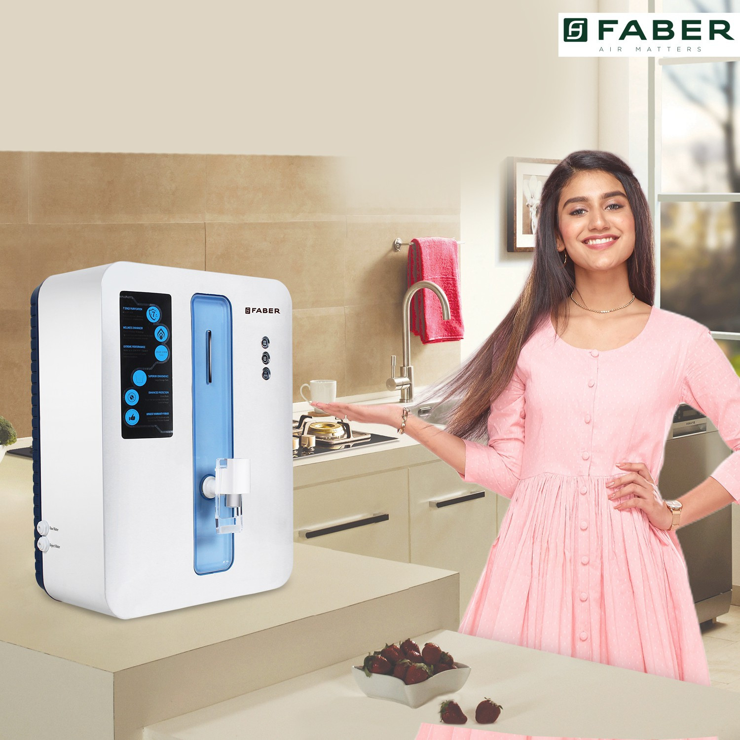 Image of Faber FWP CASPER 10 L RO + UV + MAT Water Purifier