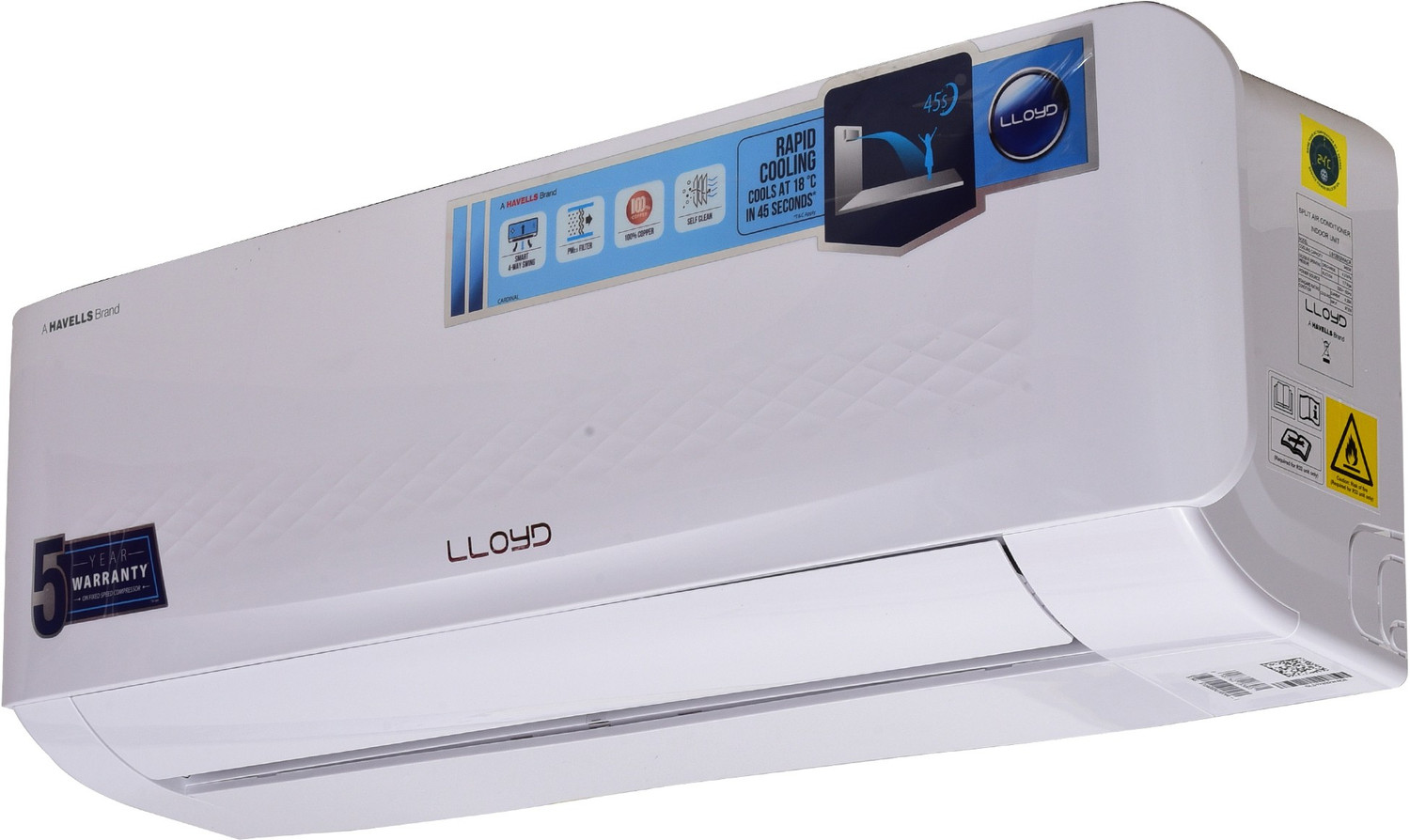 Lloyd 2019 Model 1 Ton 3 Star Split Fixed Speed AC - Price History